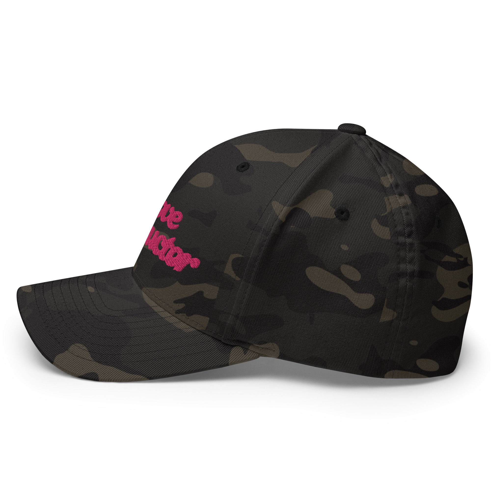 Casquette Structurée en Sergé camouflage Love instructor Flamingo