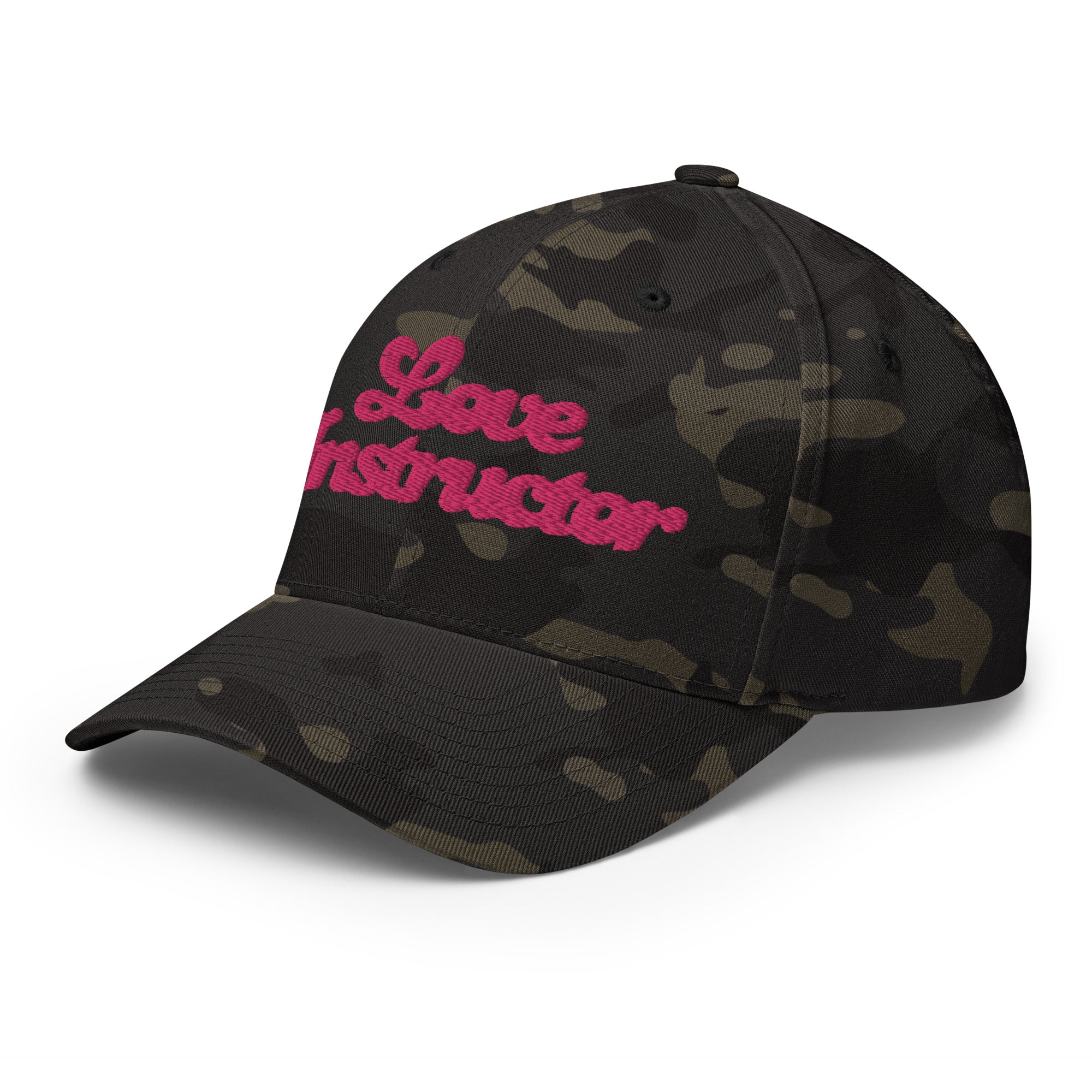 Casquette Structurée en Sergé camouflage Love instructor Flamingo