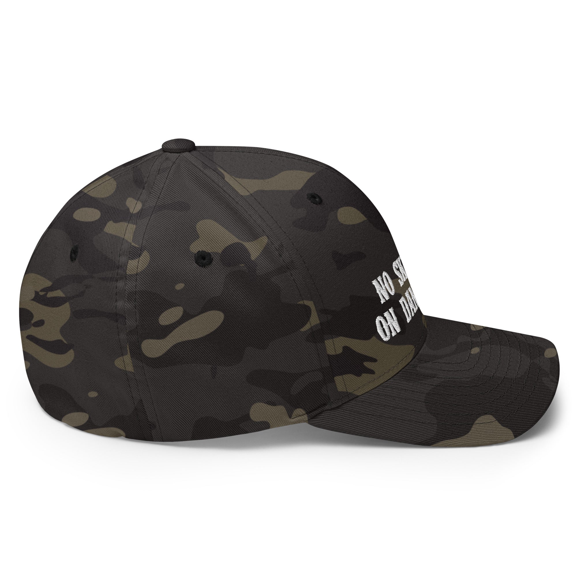 Camo Structured Twill Cap No Skiboots on Dancefloor White