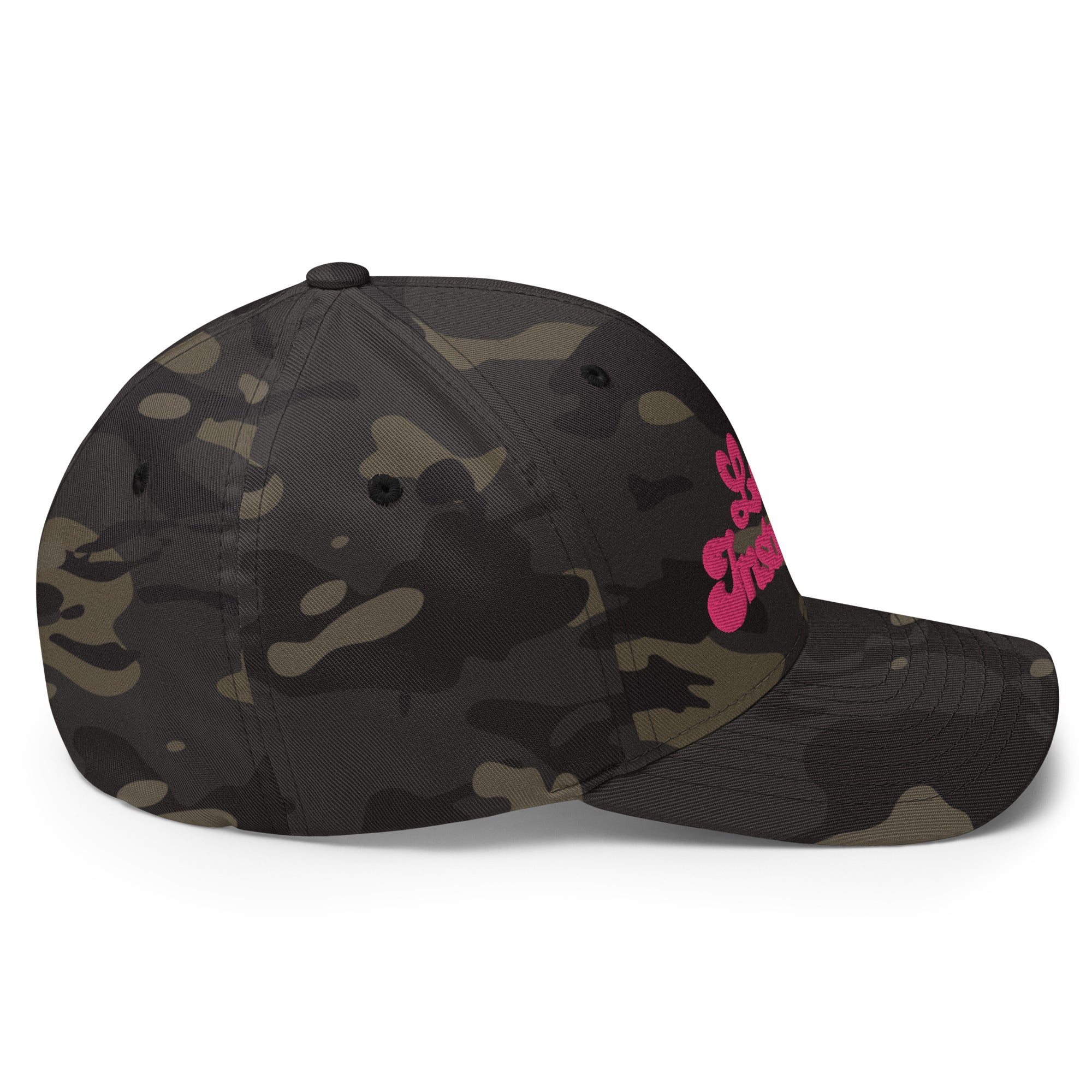 Casquette Structurée en Sergé camouflage Love instructor Flamingo