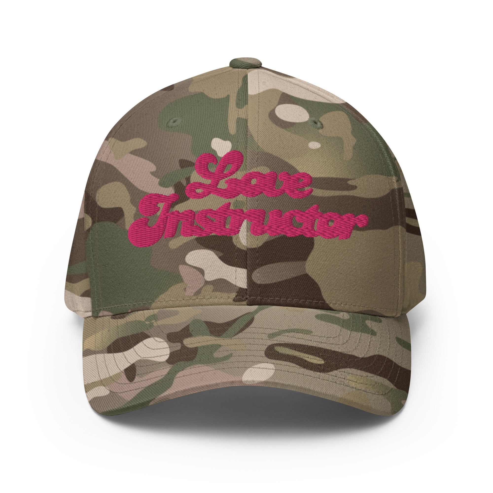 Casquette Structurée en Sergé camouflage Love instructor Flamingo