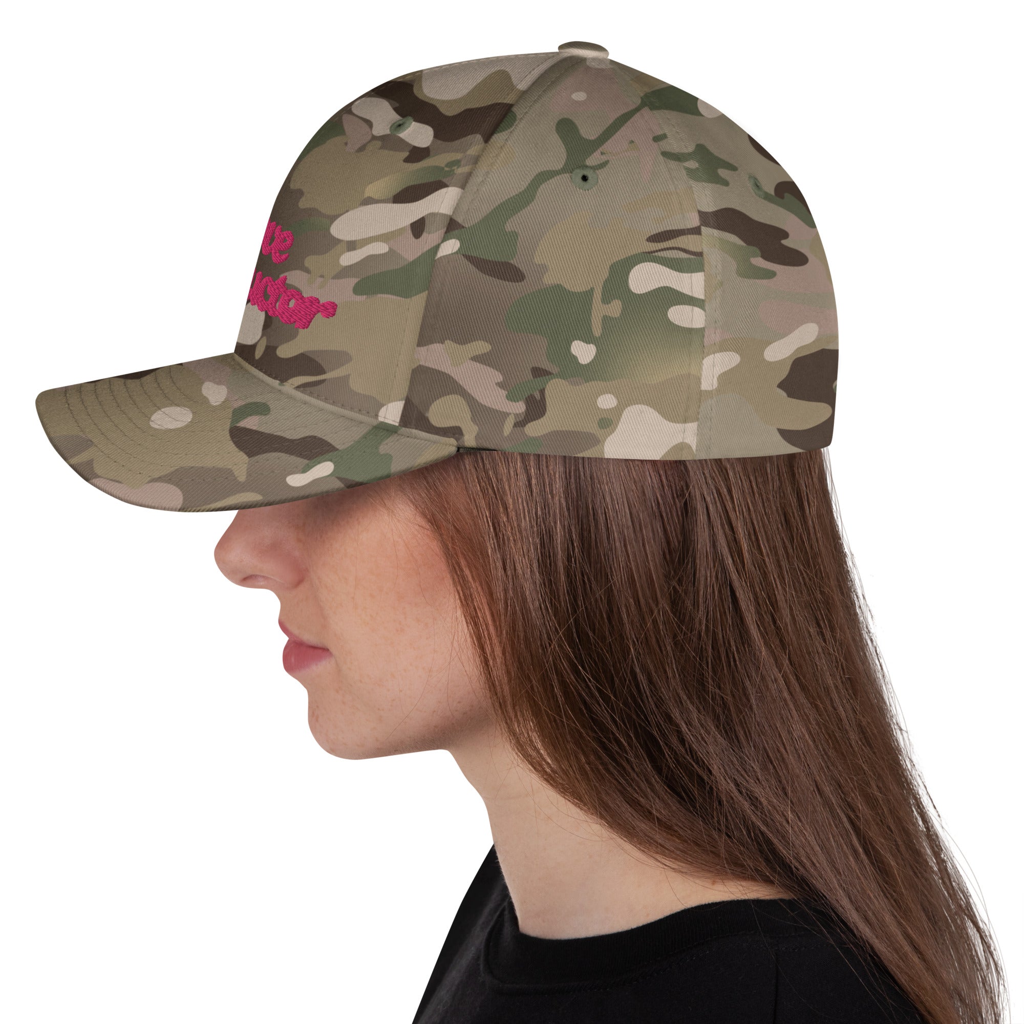 Casquette Structurée en Sergé camouflage Love instructor Flamingo