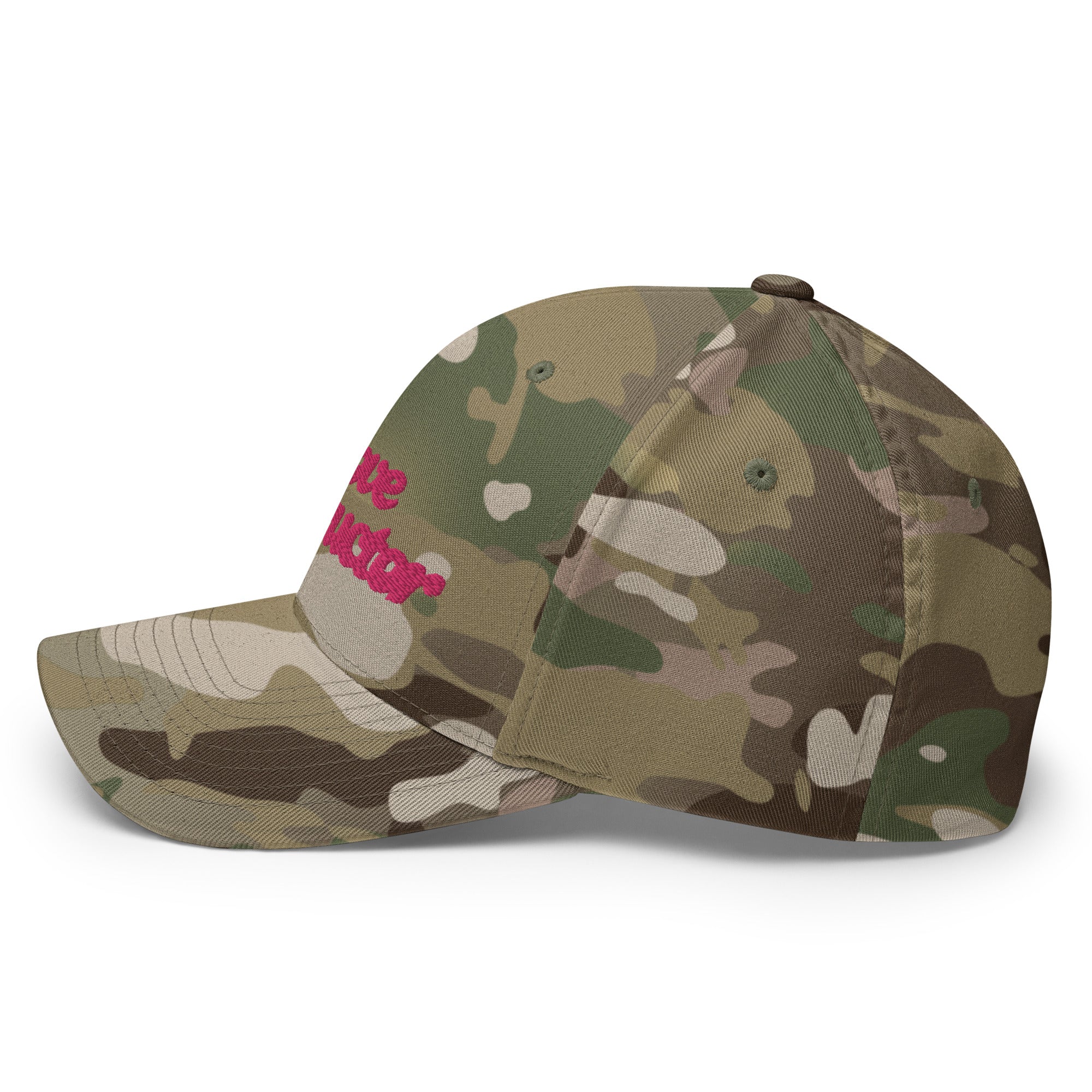 Casquette Structurée en Sergé camouflage Love instructor Flamingo