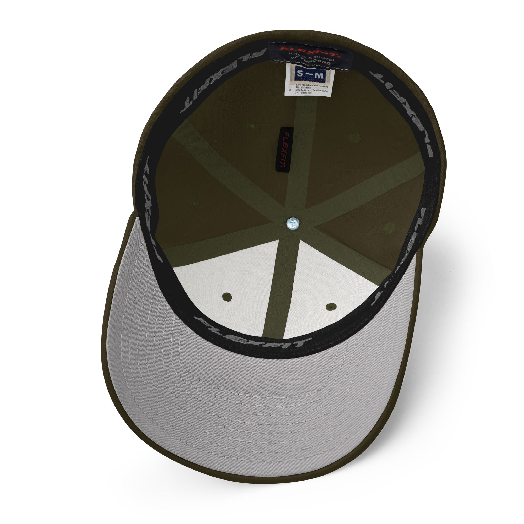 Casquette Structurée en Sergé Peace, Love and Fresh Snow Gold letters
