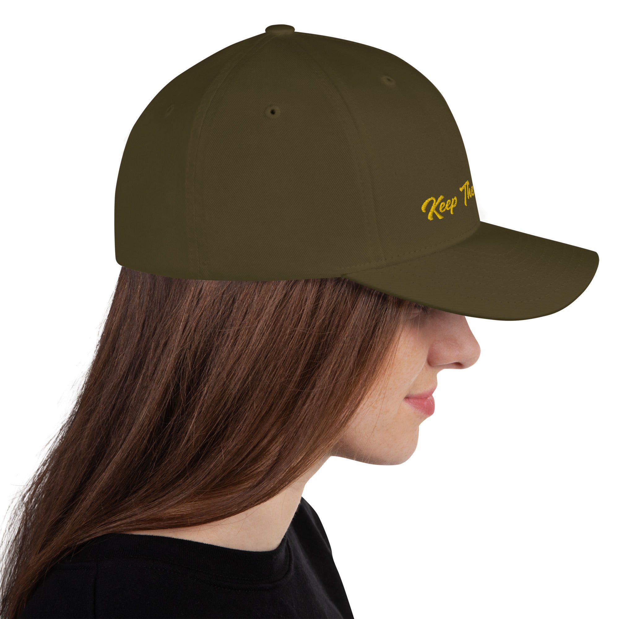 Structured Twill Cap Keep The Sea Clean Gold