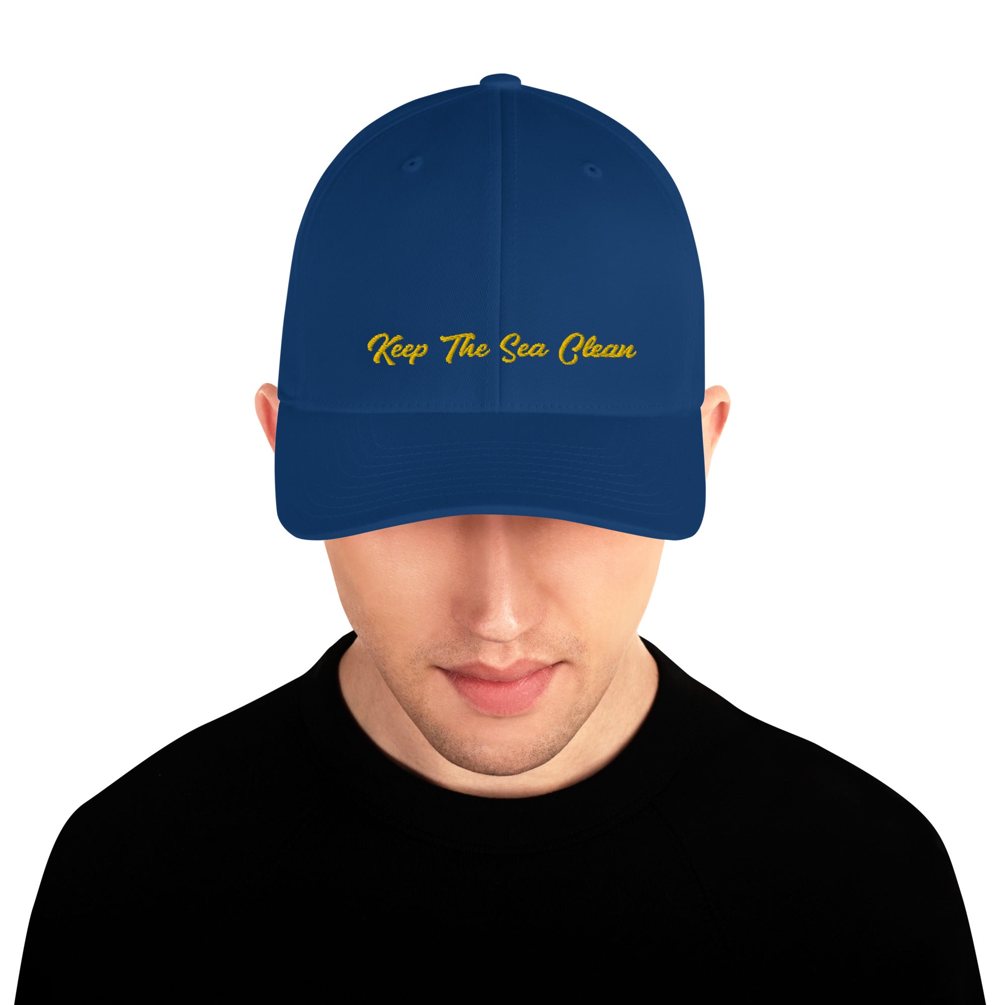 Structured Twill Cap Keep The Sea Clean Gold