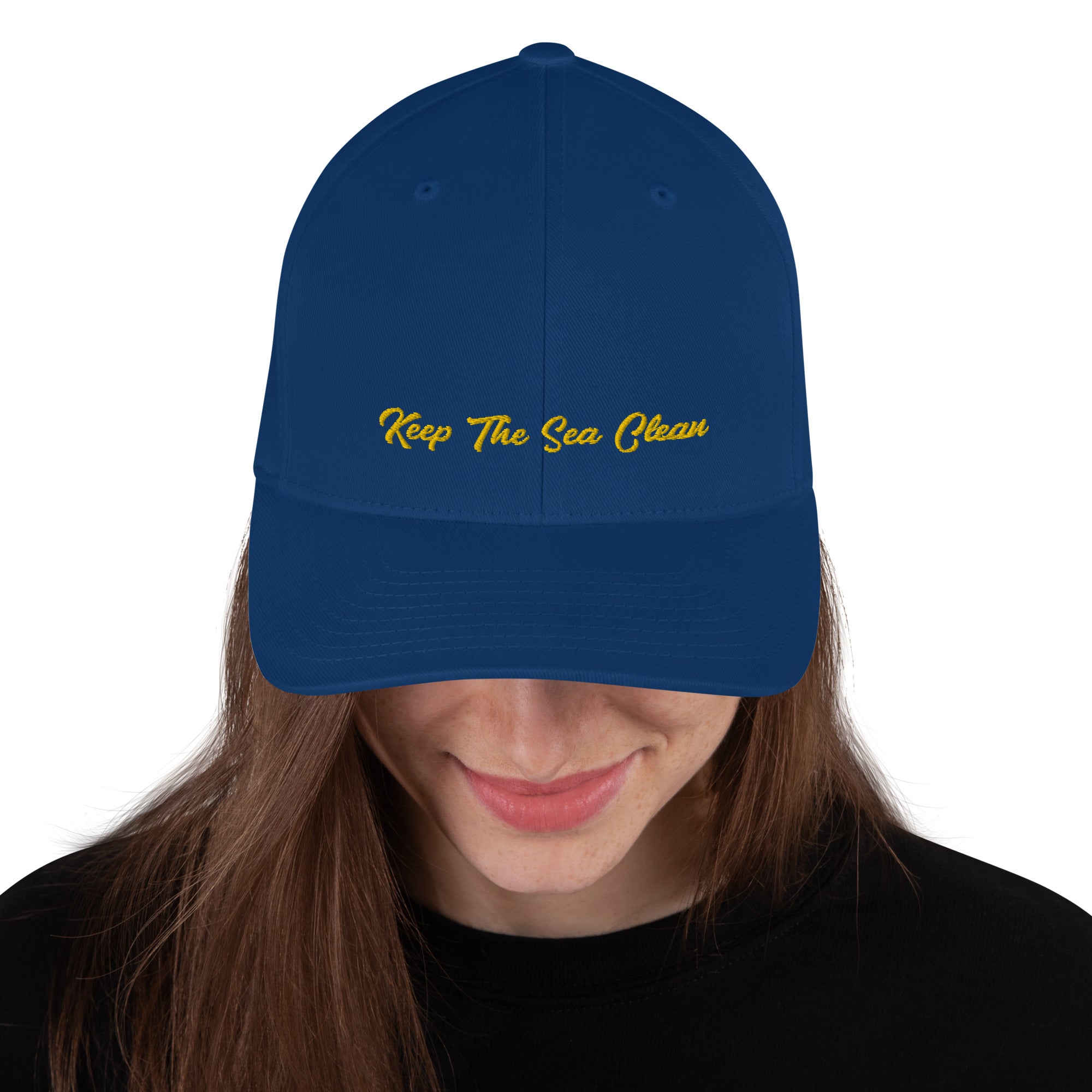 Structured Twill Cap Keep The Sea Clean Gold