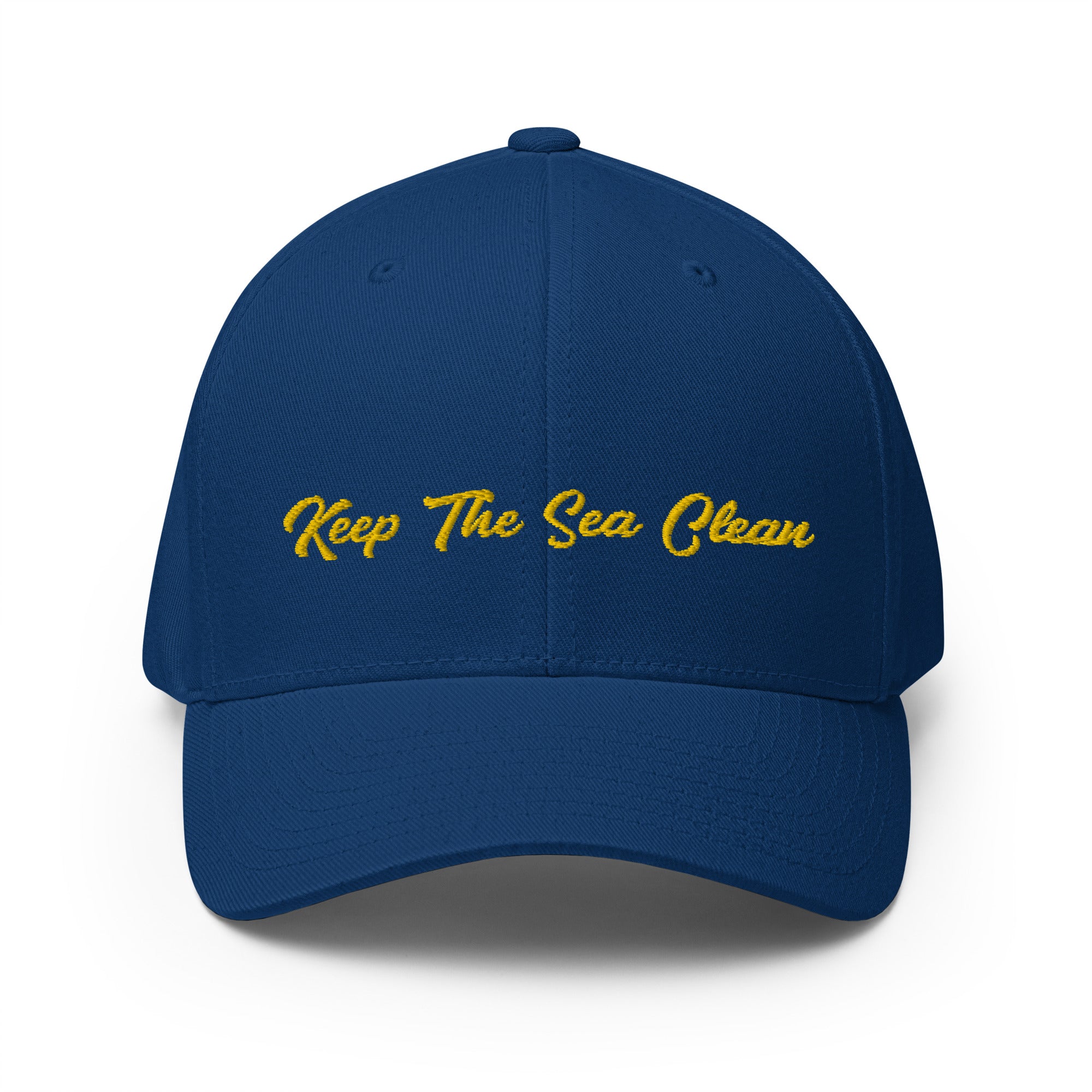 Structured Twill Cap Keep The Sea Clean Gold