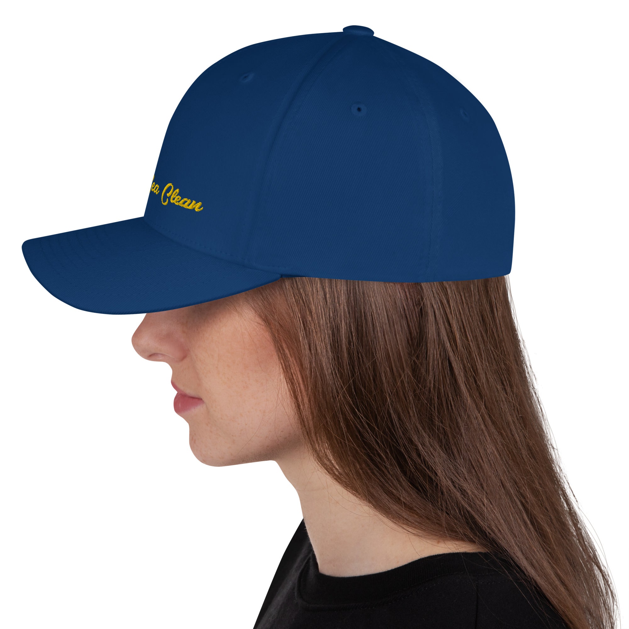 Structured Twill Cap Keep The Sea Clean Gold