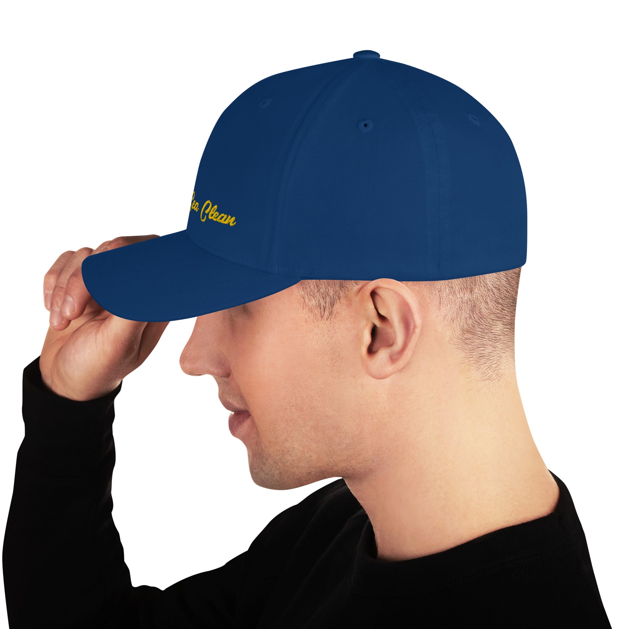Structured Twill Cap Keep The Sea Clean Gold
