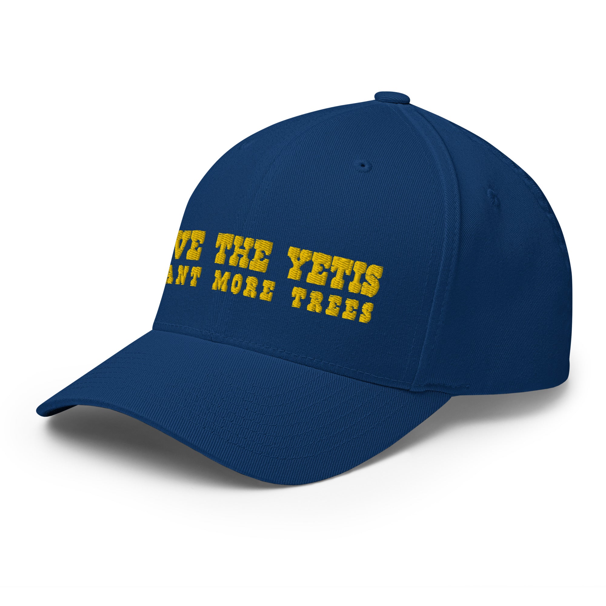 Casquette Structurée en Sergé Save the Yetis, Plant more Trees Gold