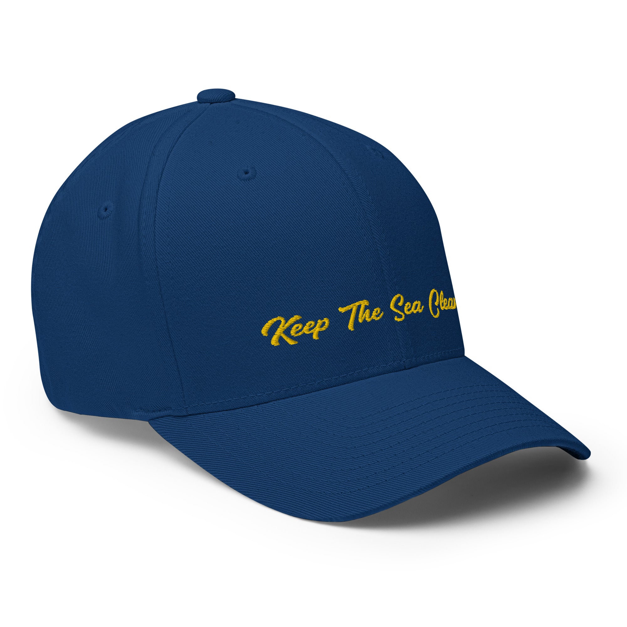Structured Twill Cap Keep The Sea Clean Gold
