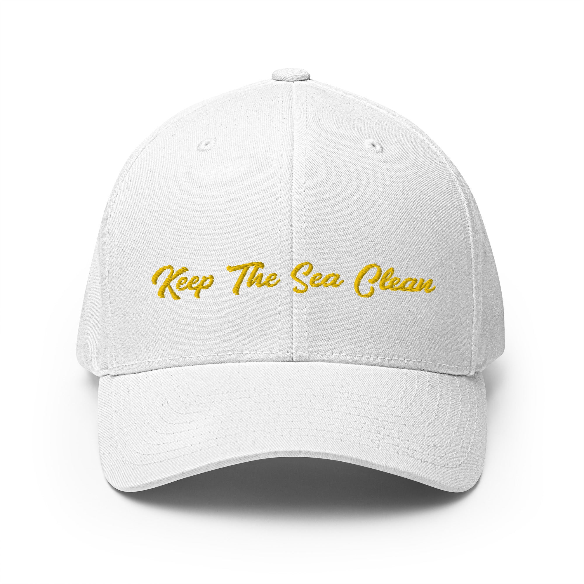 Structured Twill Cap Keep The Sea Clean Gold