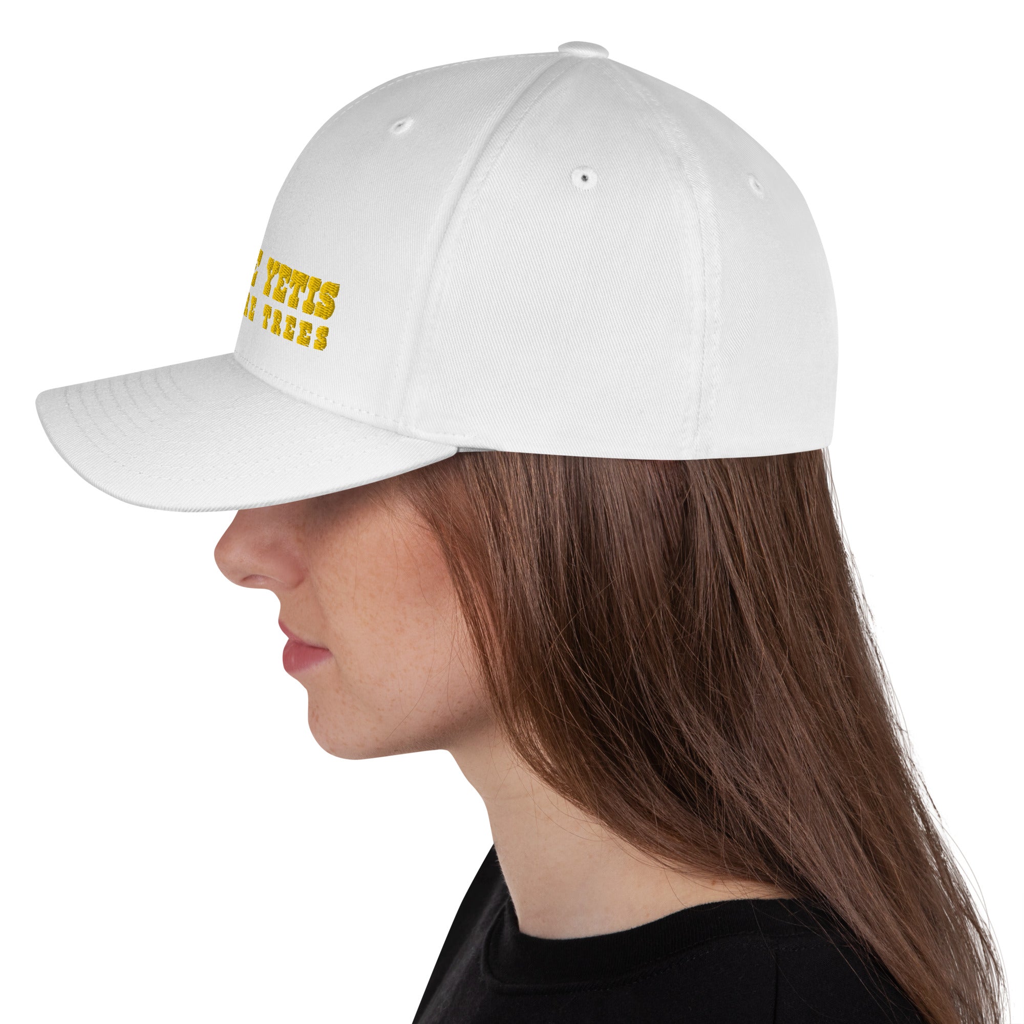 Casquette Structurée en Sergé Save the Yetis, Plant more Trees Gold