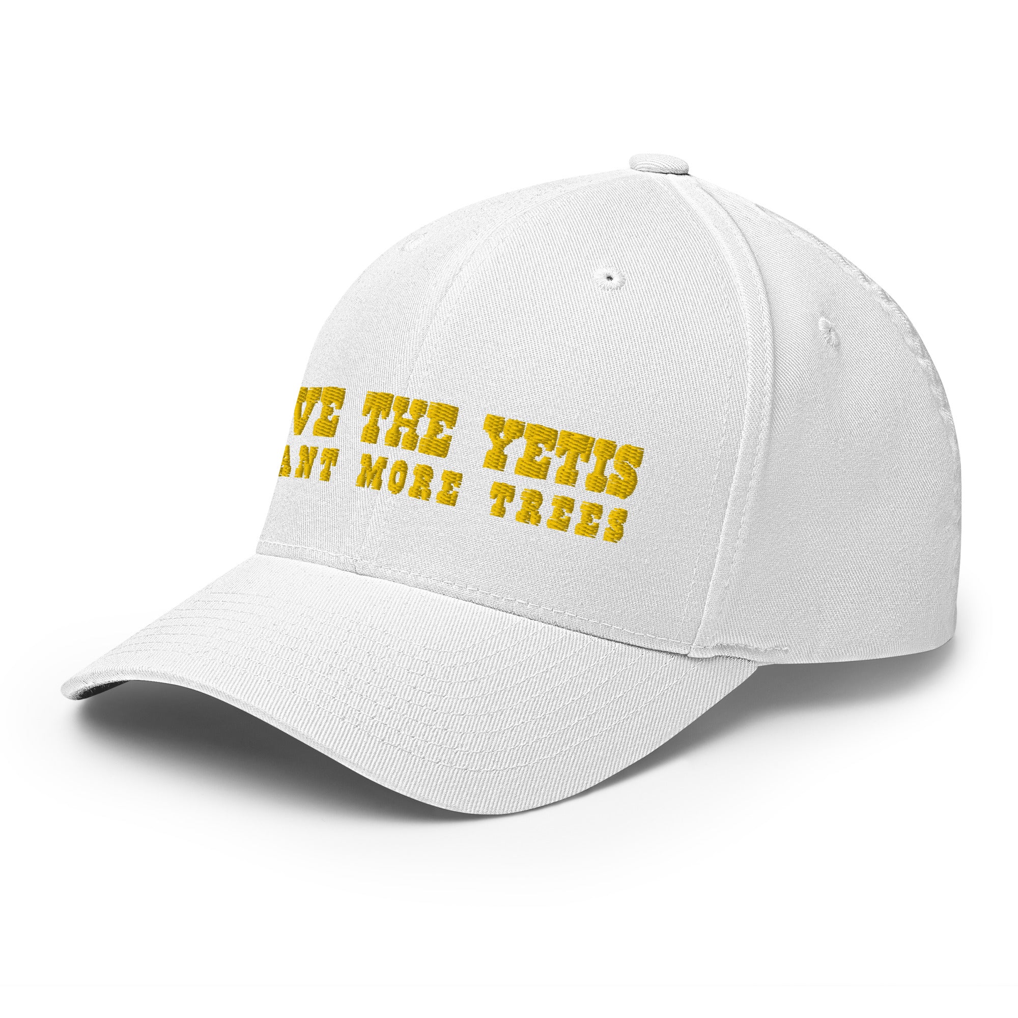 Casquette Structurée en Sergé Save the Yetis, Plant more Trees Gold