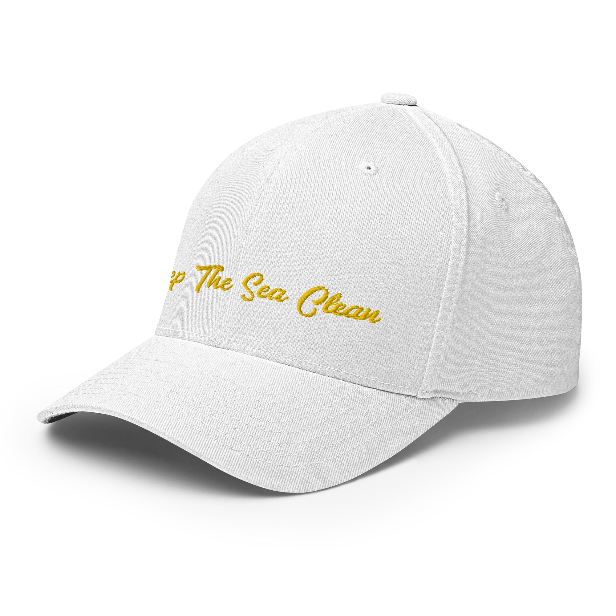 Structured Twill Cap Keep The Sea Clean Gold