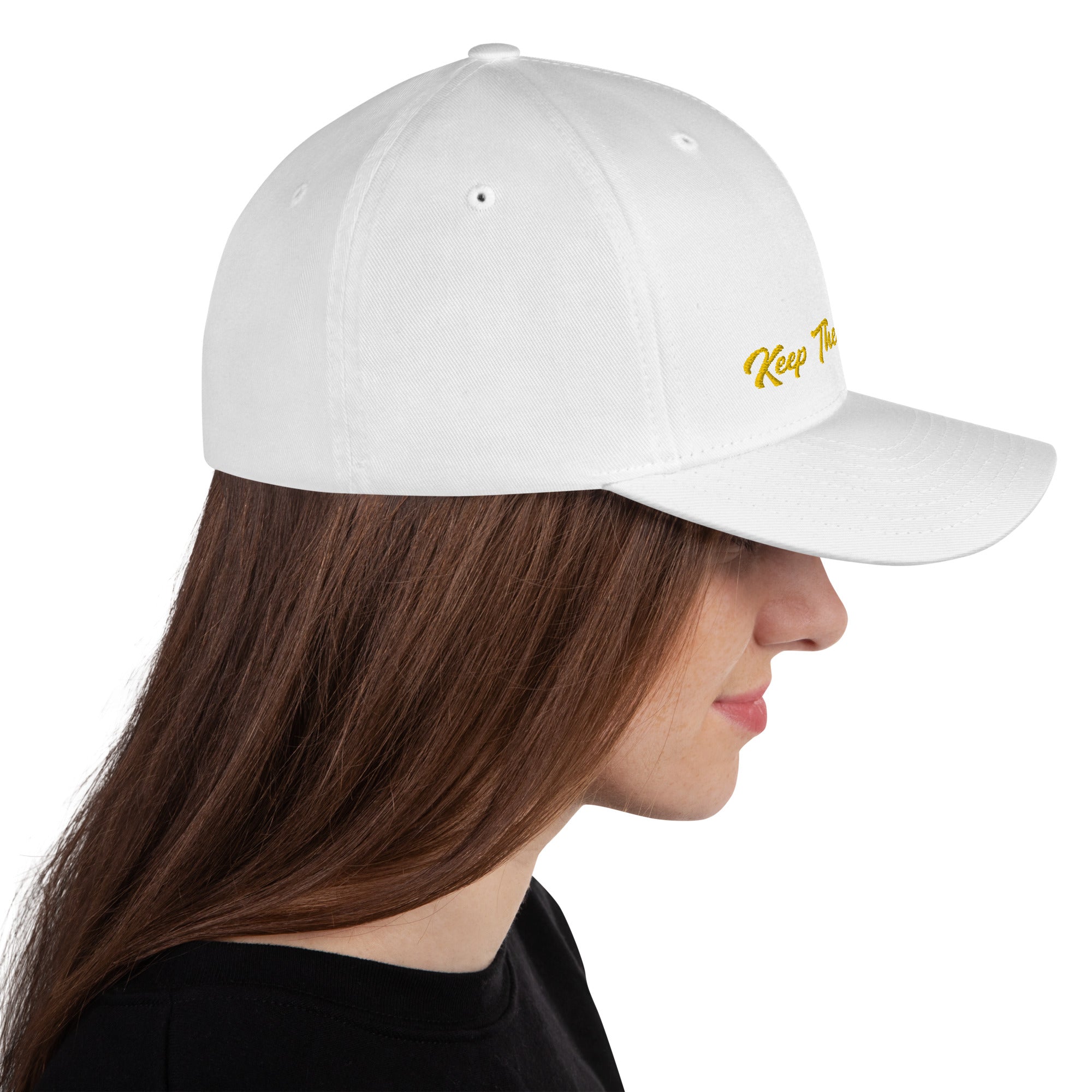 Structured Twill Cap Keep The Sea Clean Gold