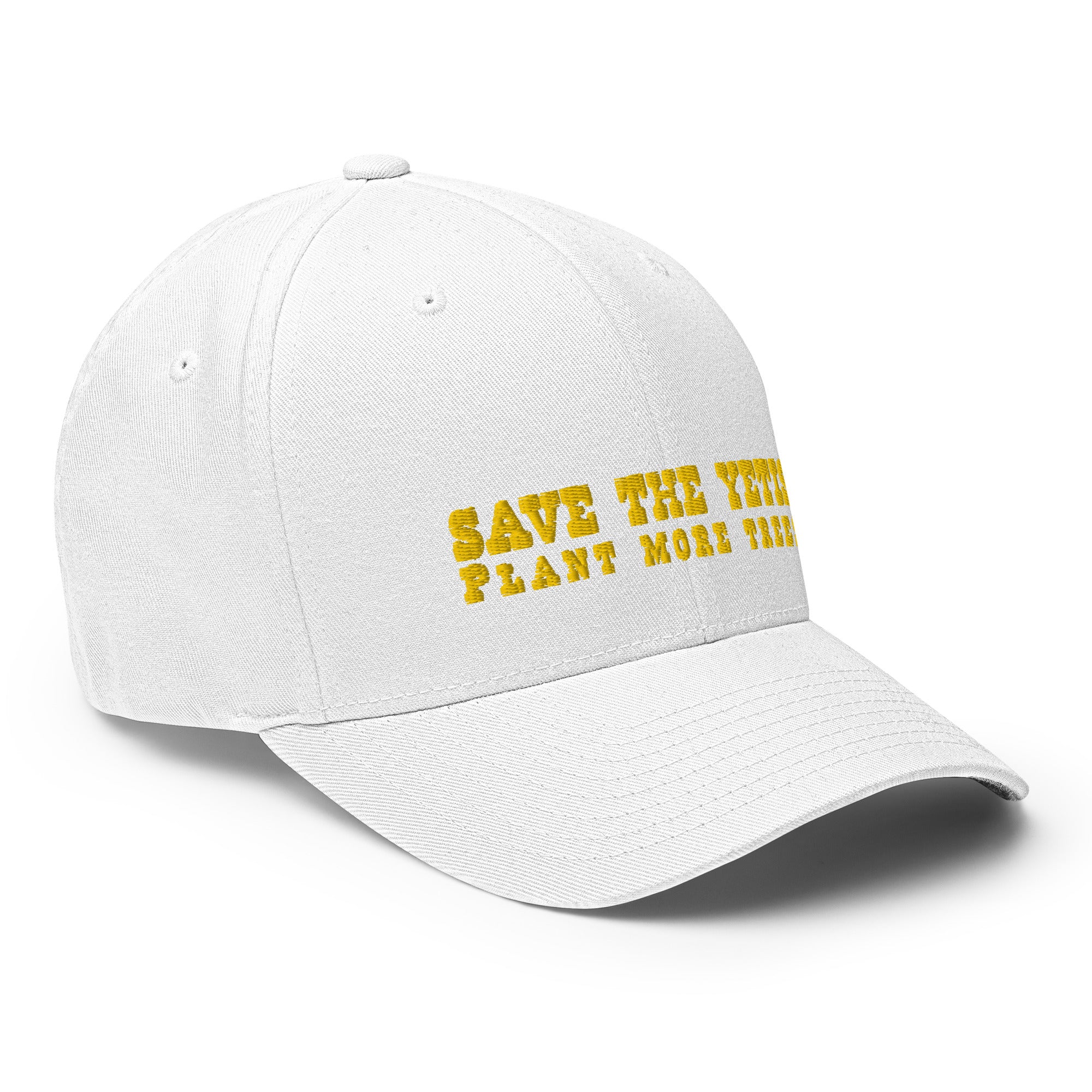 Casquette Structurée en Sergé Save the Yetis, Plant more Trees Gold