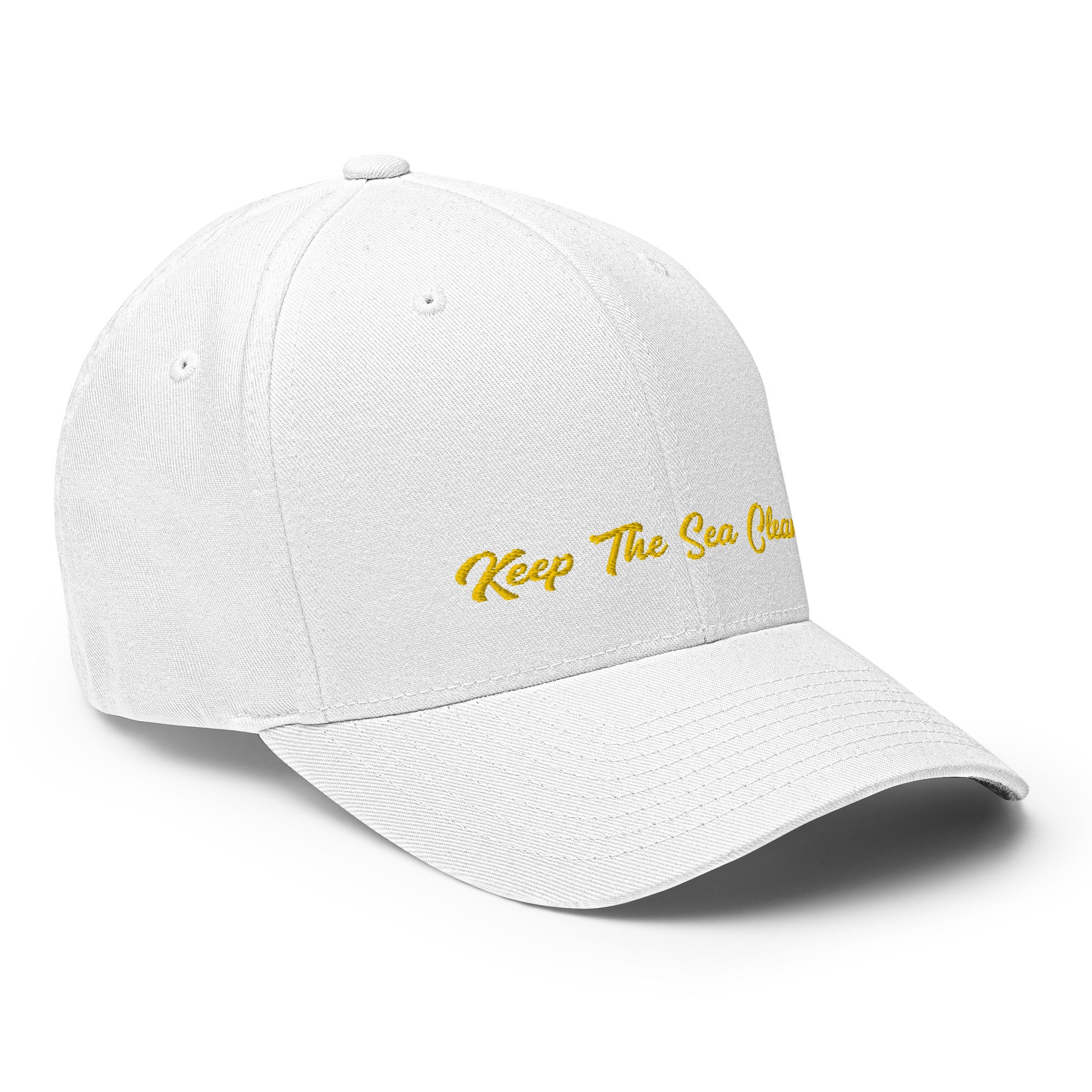 Structured Twill Cap Keep The Sea Clean Gold