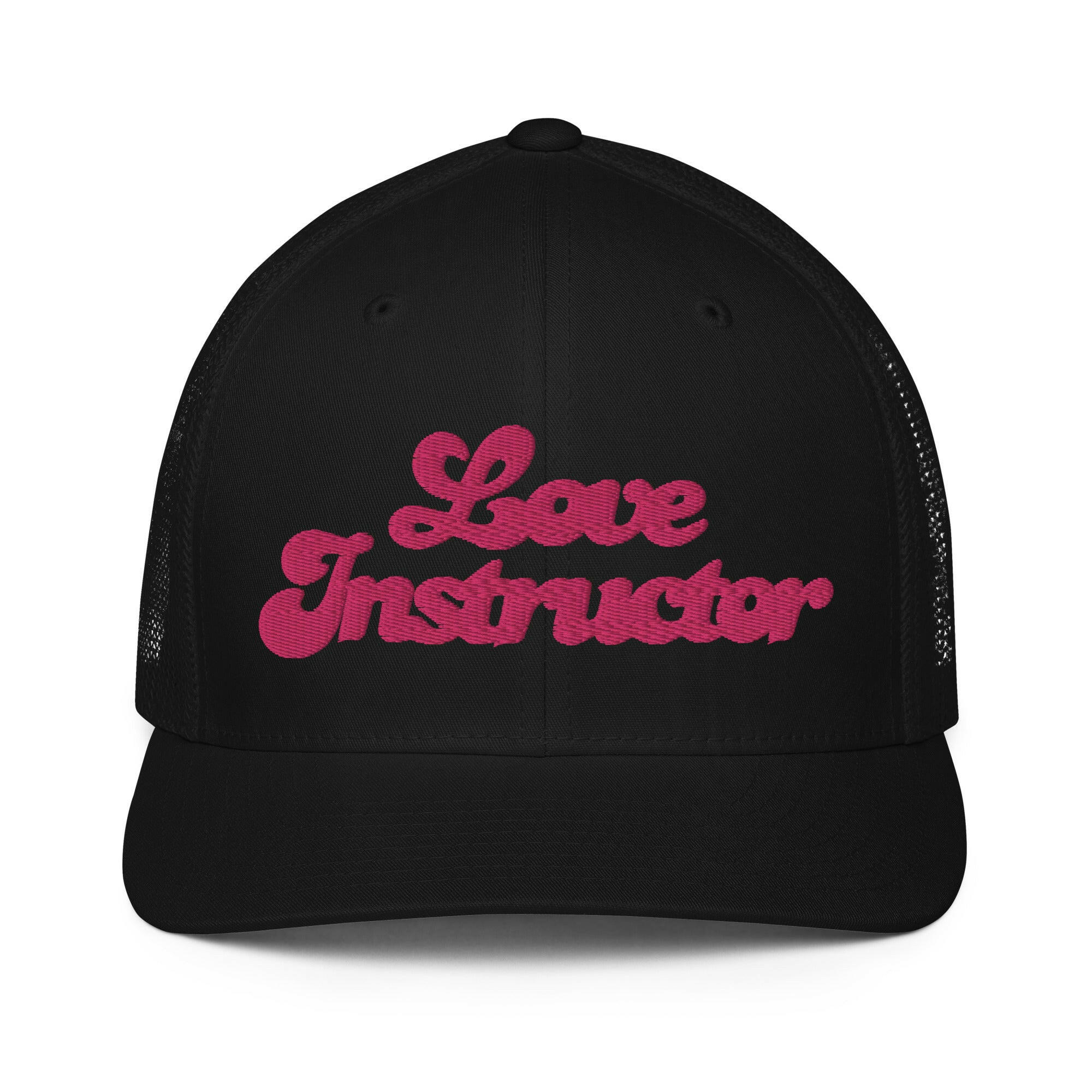 Closed-back trucker cap Love instructor Flamingo