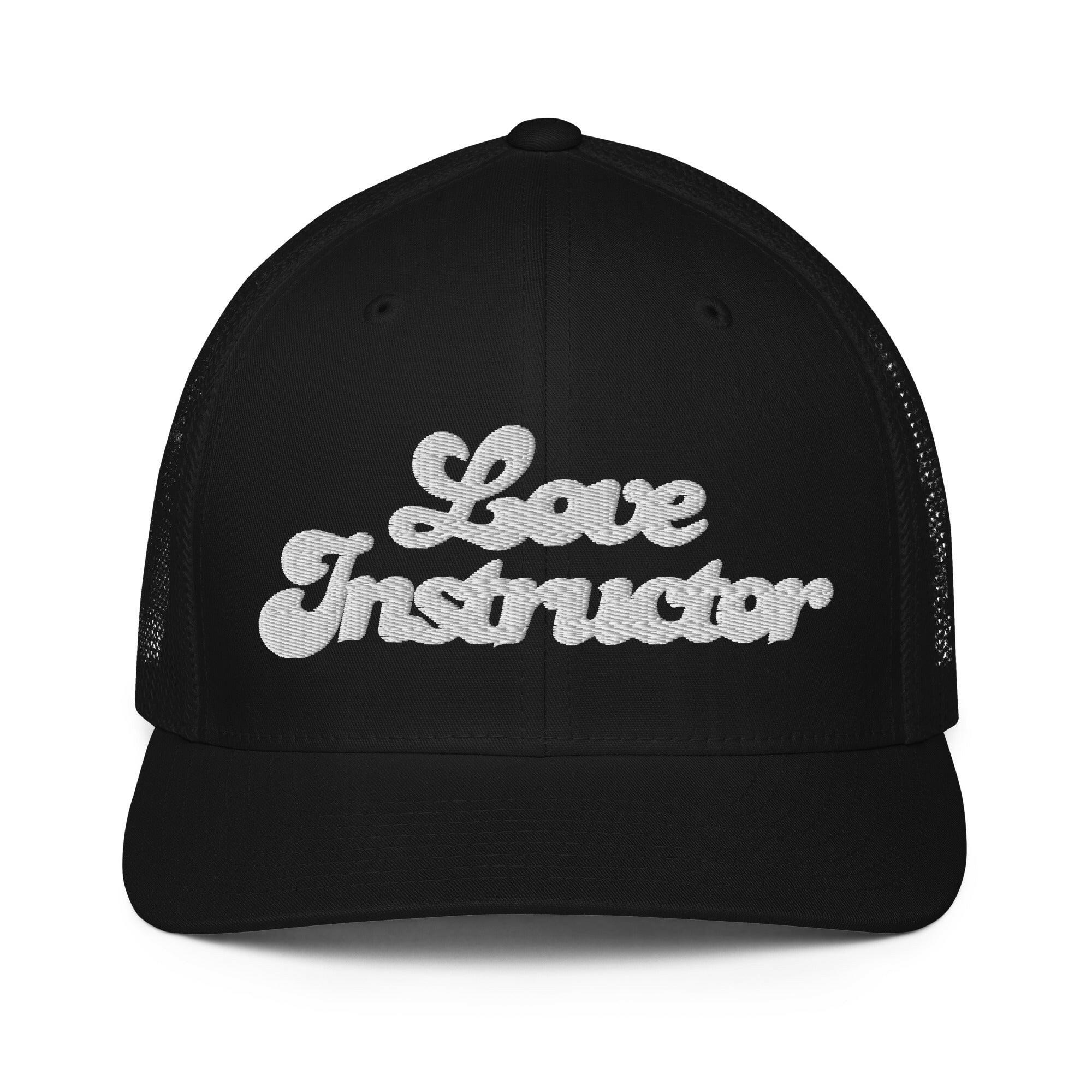 Closed-back trucker cap Love instructor White