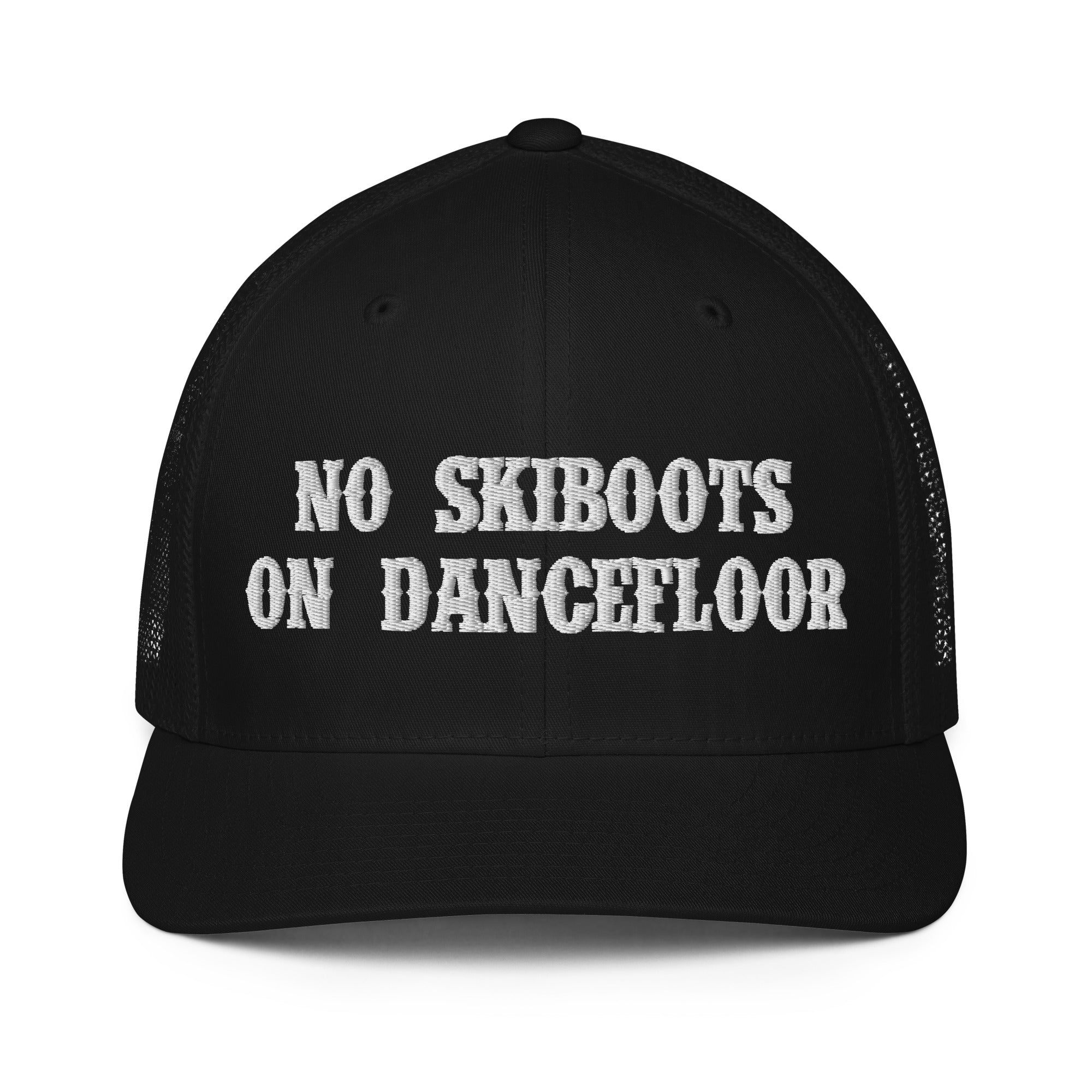 Casquette trucker renforcée No Skiboots on Dancefloor White 3DPuffy