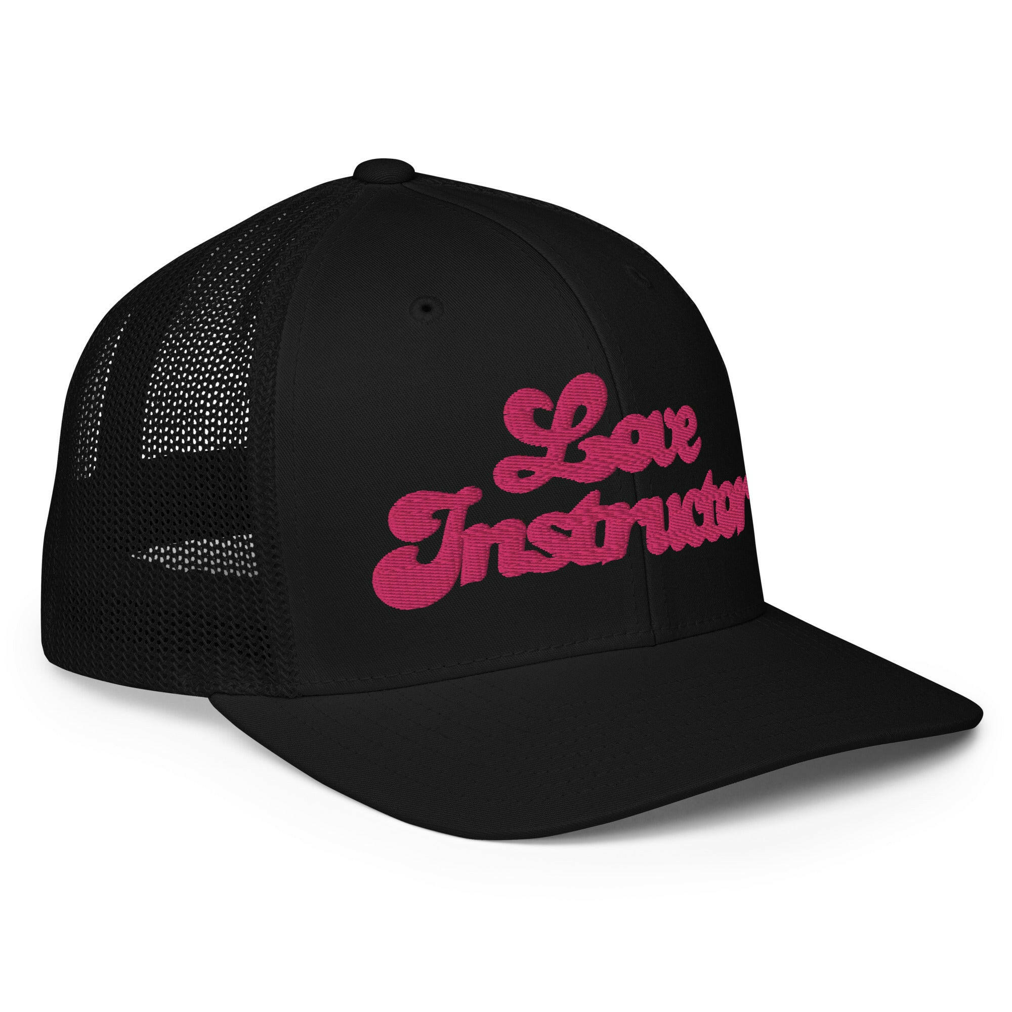 Closed-back trucker cap Love instructor Flamingo