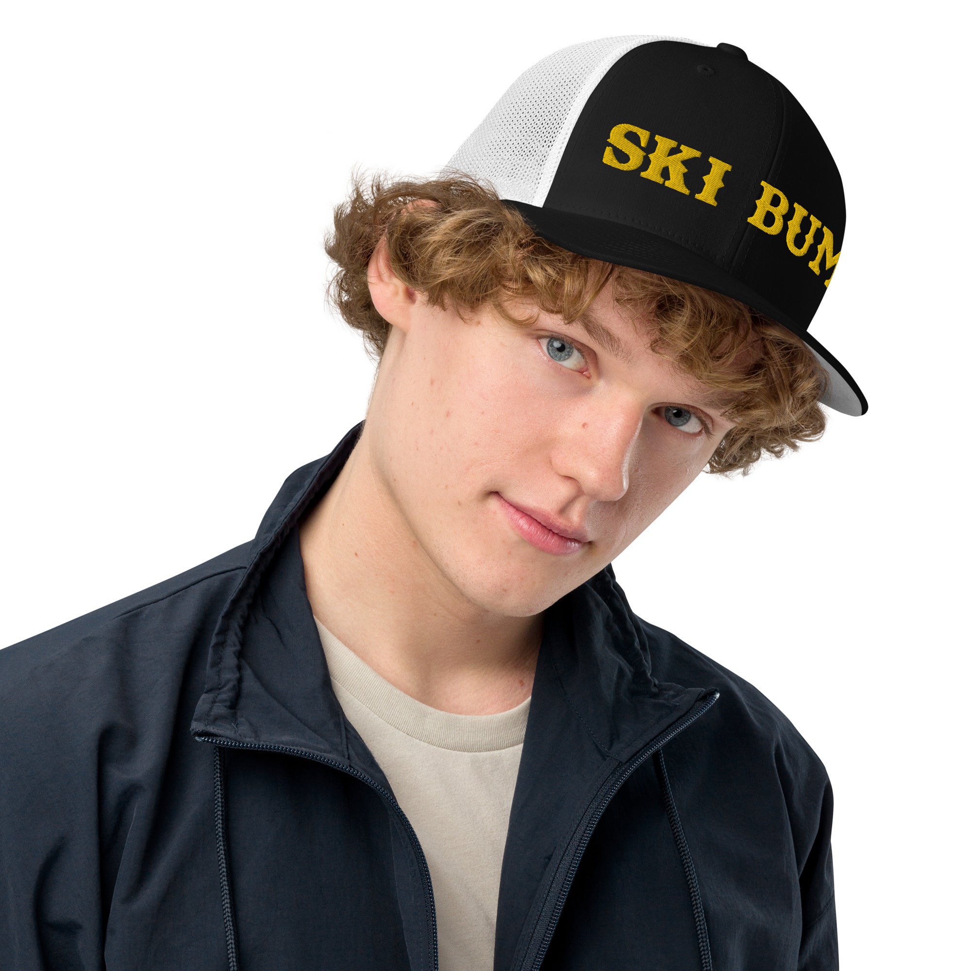 Casquette trucker renforcée Ski Bum Gold 3DPuffy