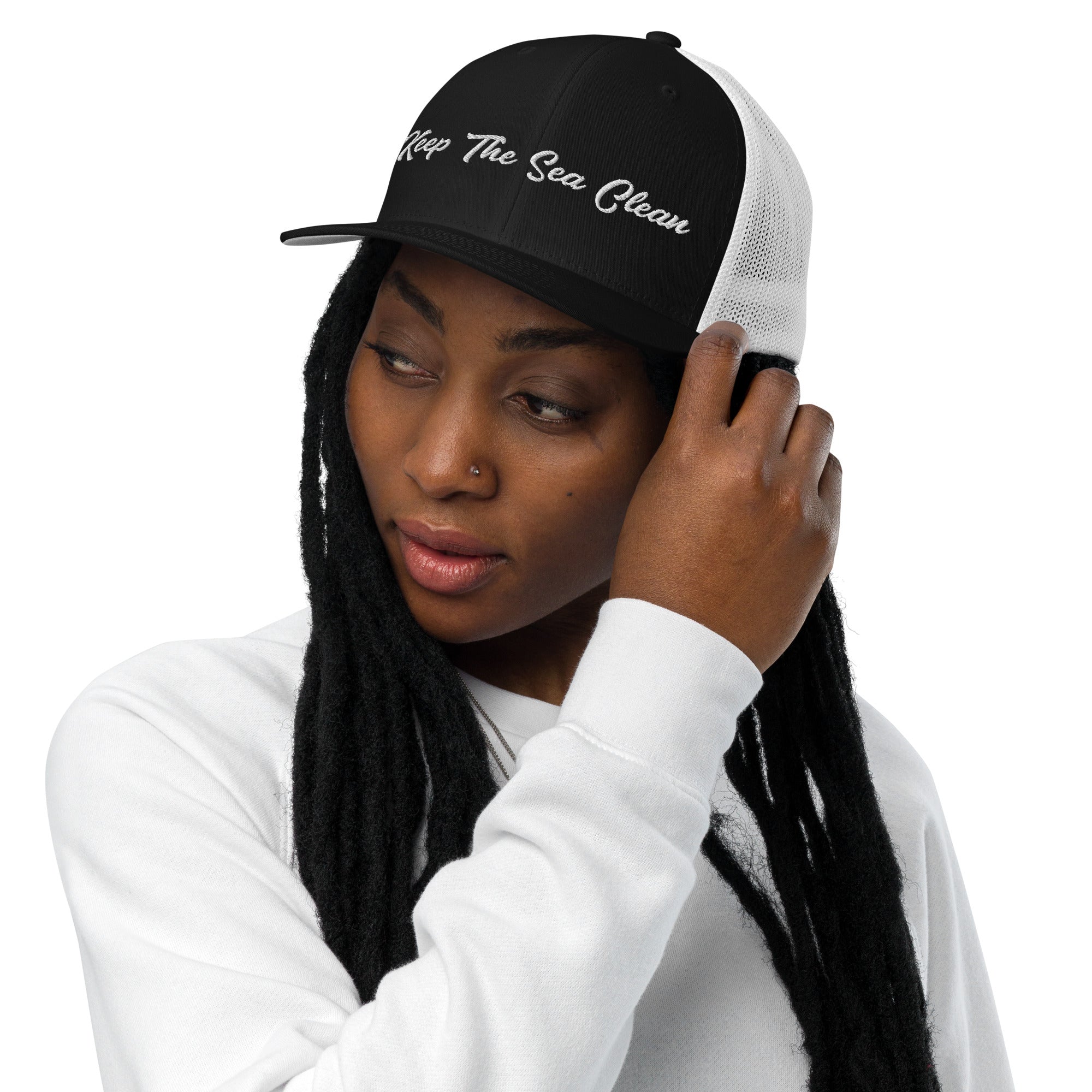 Casquette trucker renforcée Keep The Sea Clean White