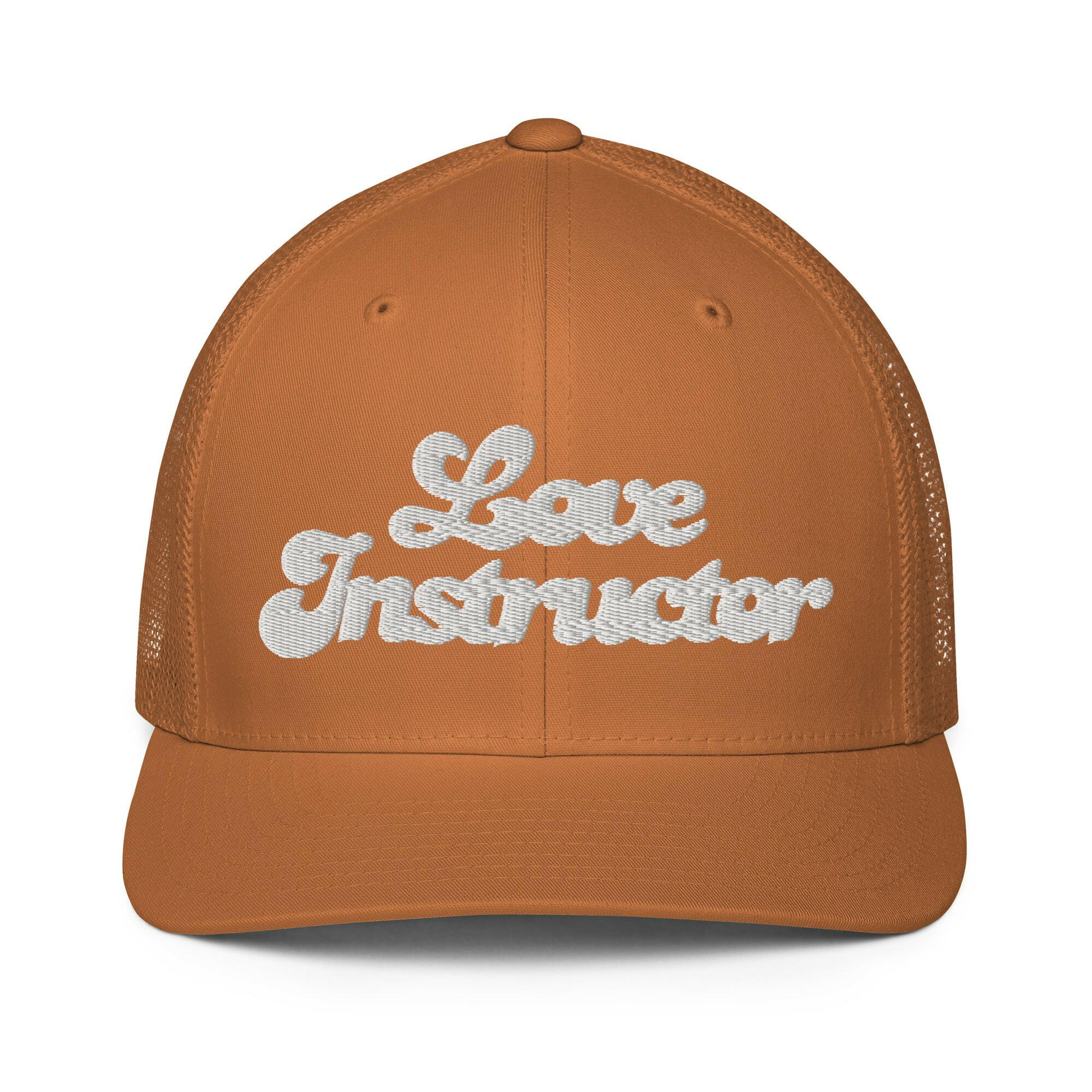 Closed-back trucker cap Love instructor White