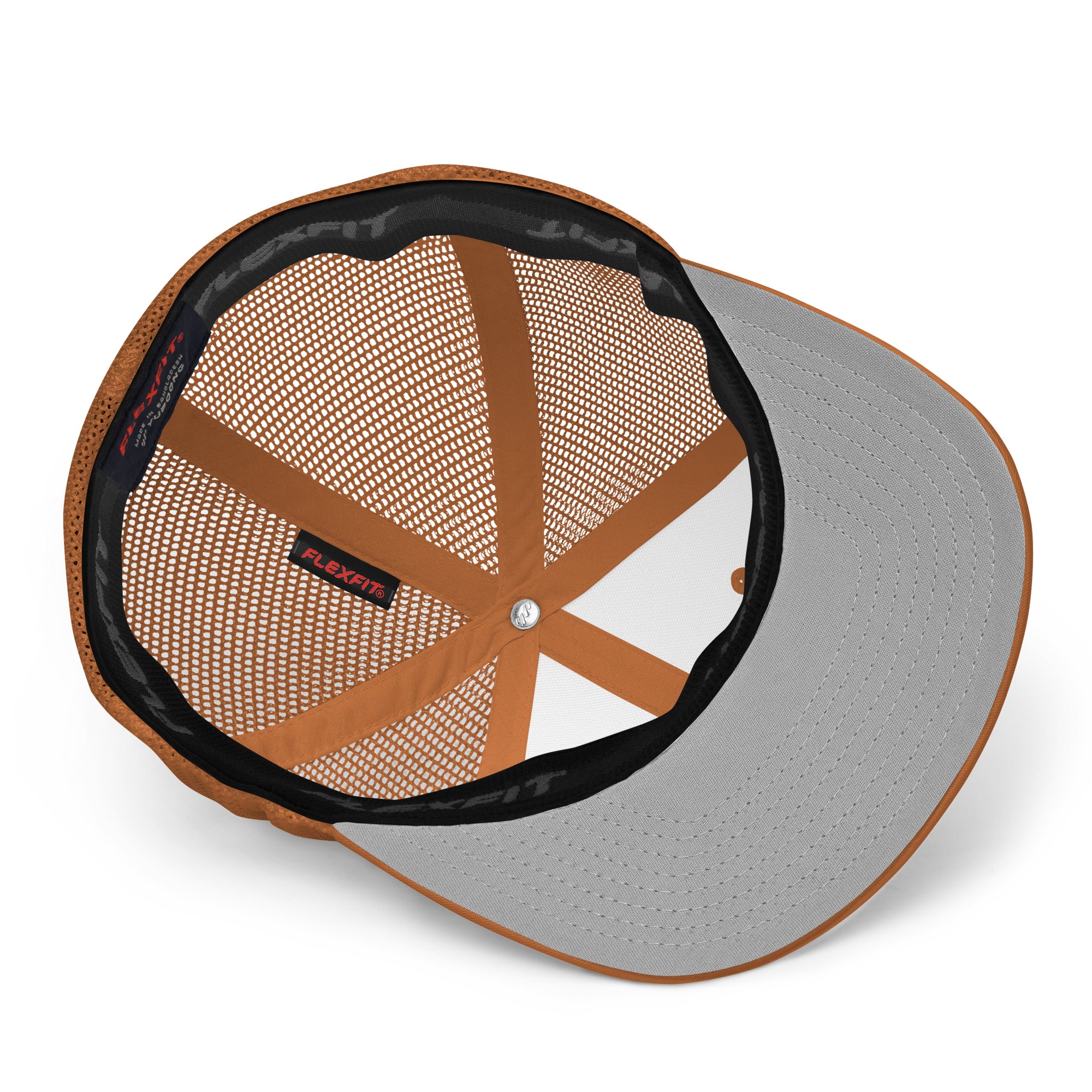 Closed-back trucker cap Free camping is not a crime black/white