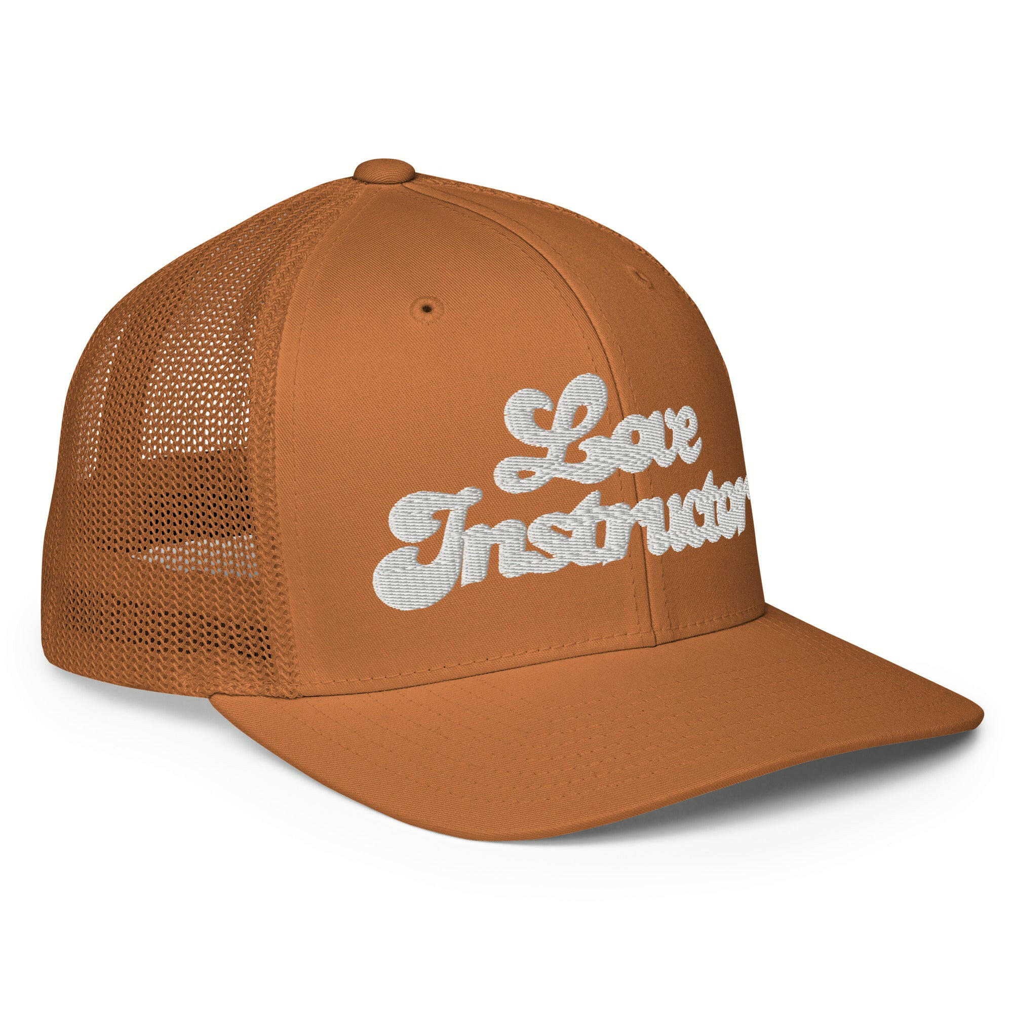 Closed-back trucker cap Love instructor White