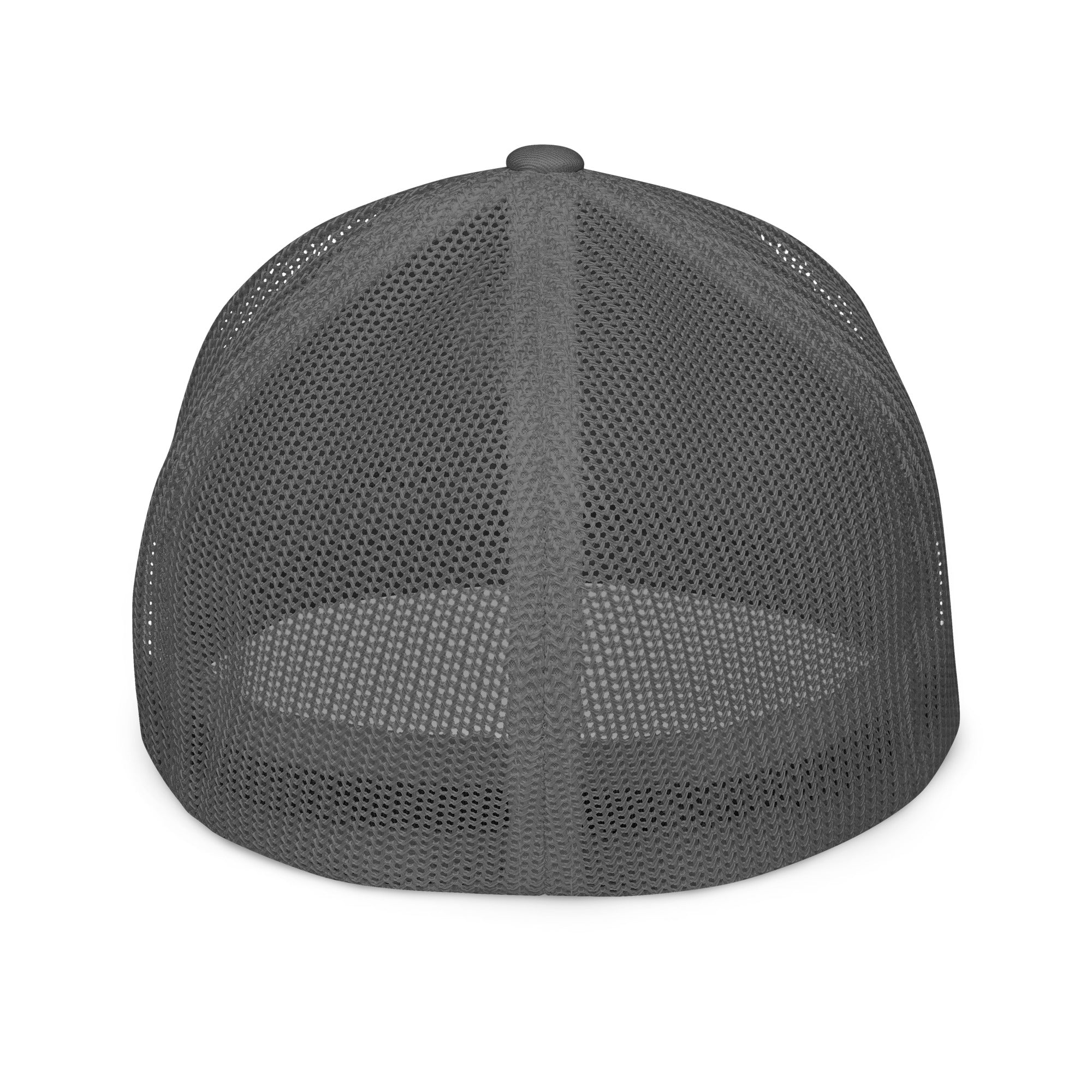 Closed-back trucker cap Free camping is not a crime black/white