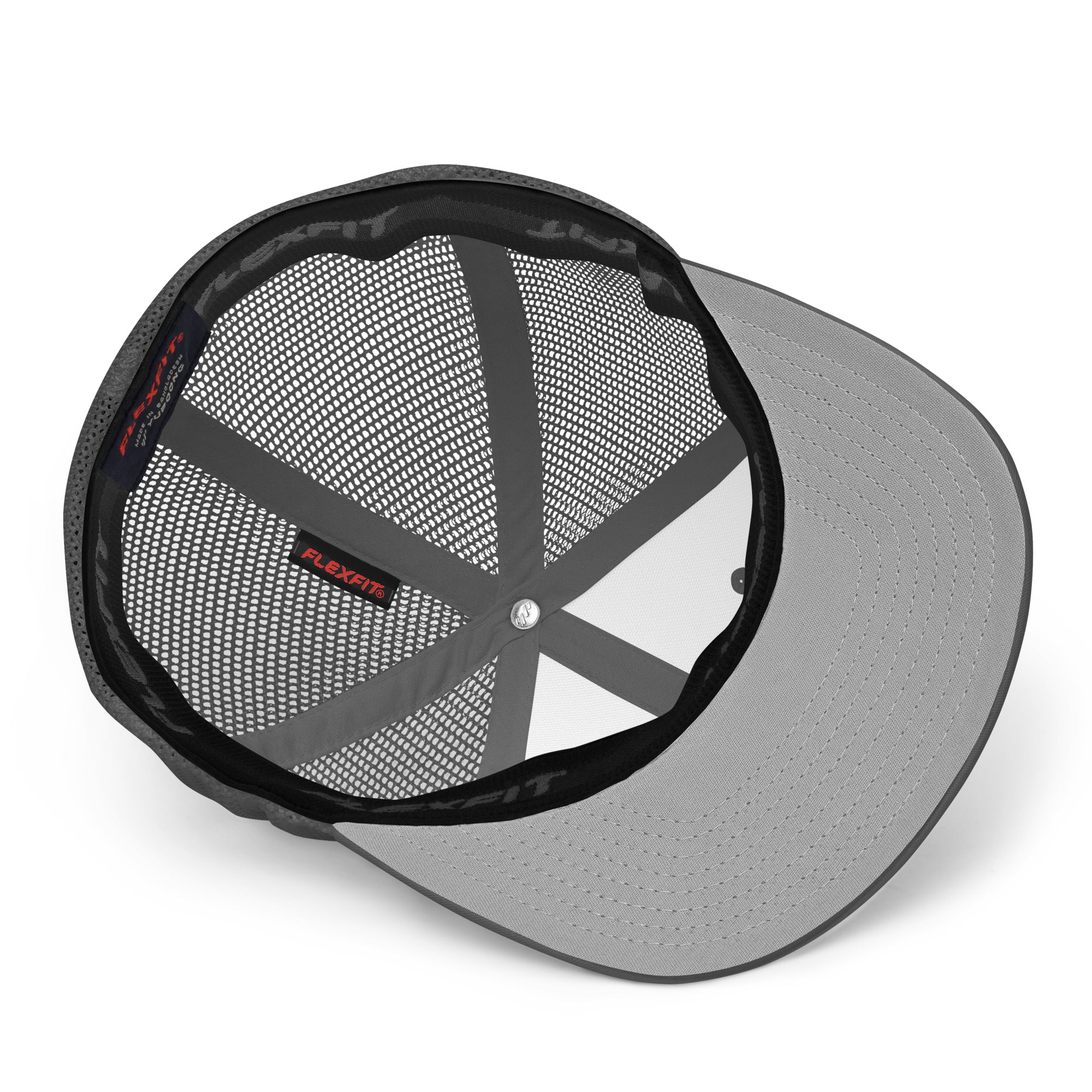 Closed-back trucker cap Free camping is not a crime black/white
