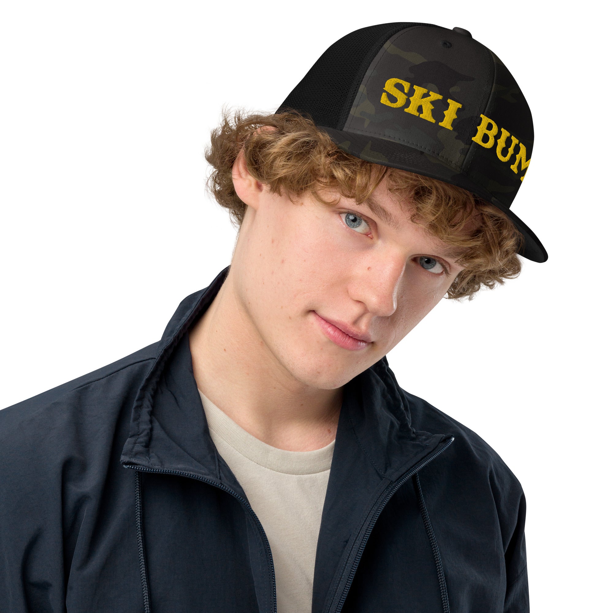 Casquette trucker renforcée Ski Bum Gold 3DPuffy