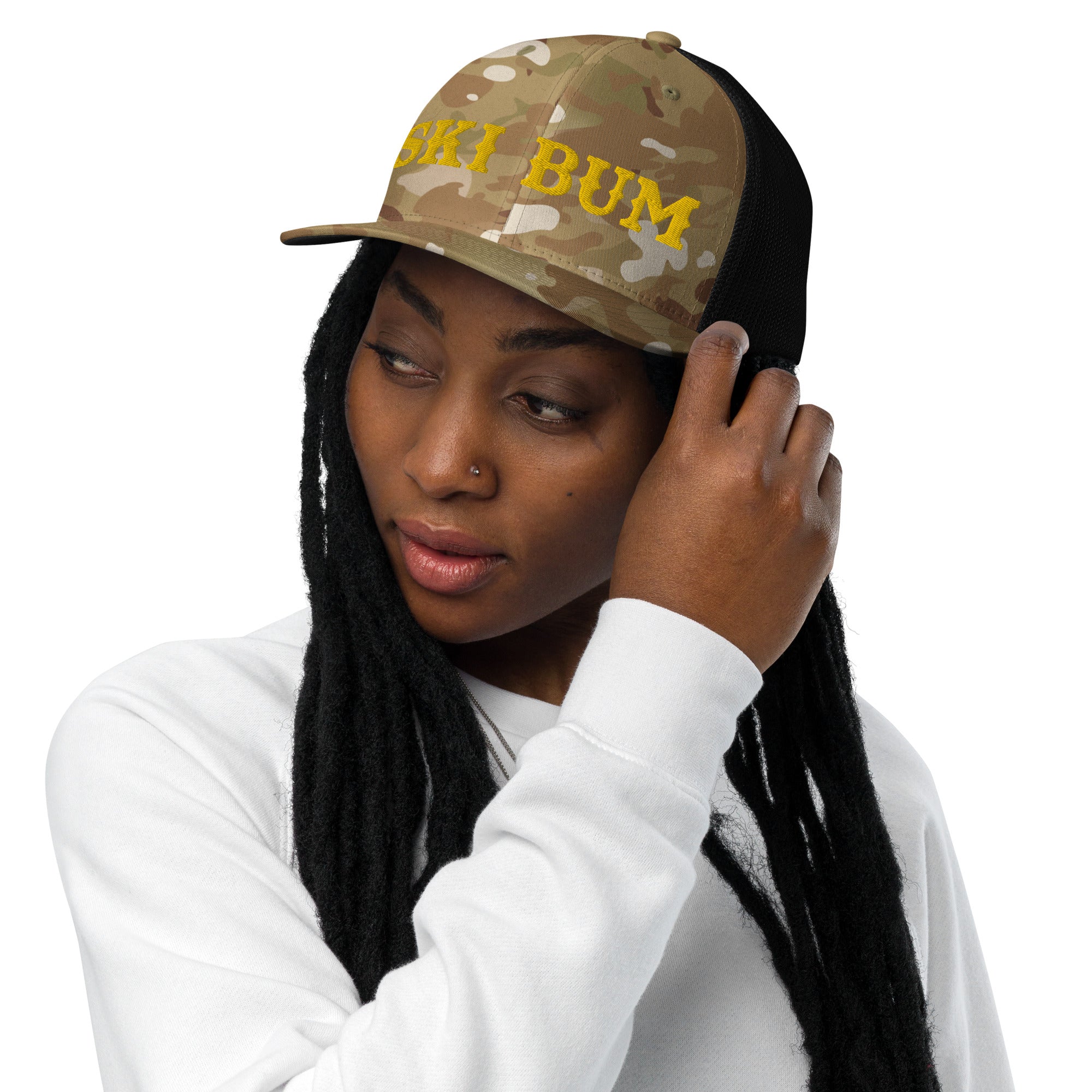 Casquette trucker renforcée Ski Bum Gold 3DPuffy