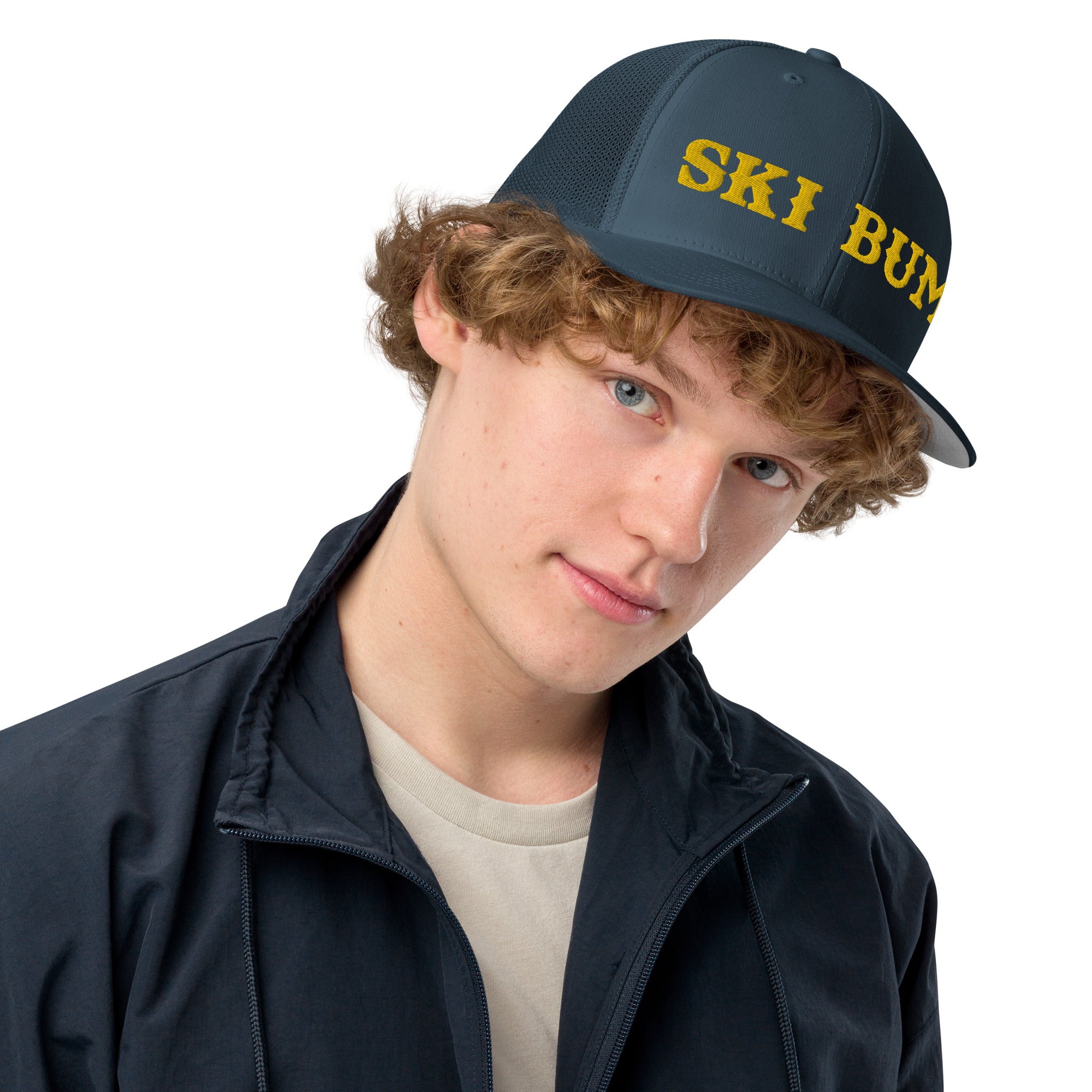 Casquette trucker renforcée Ski Bum Gold 3DPuffy