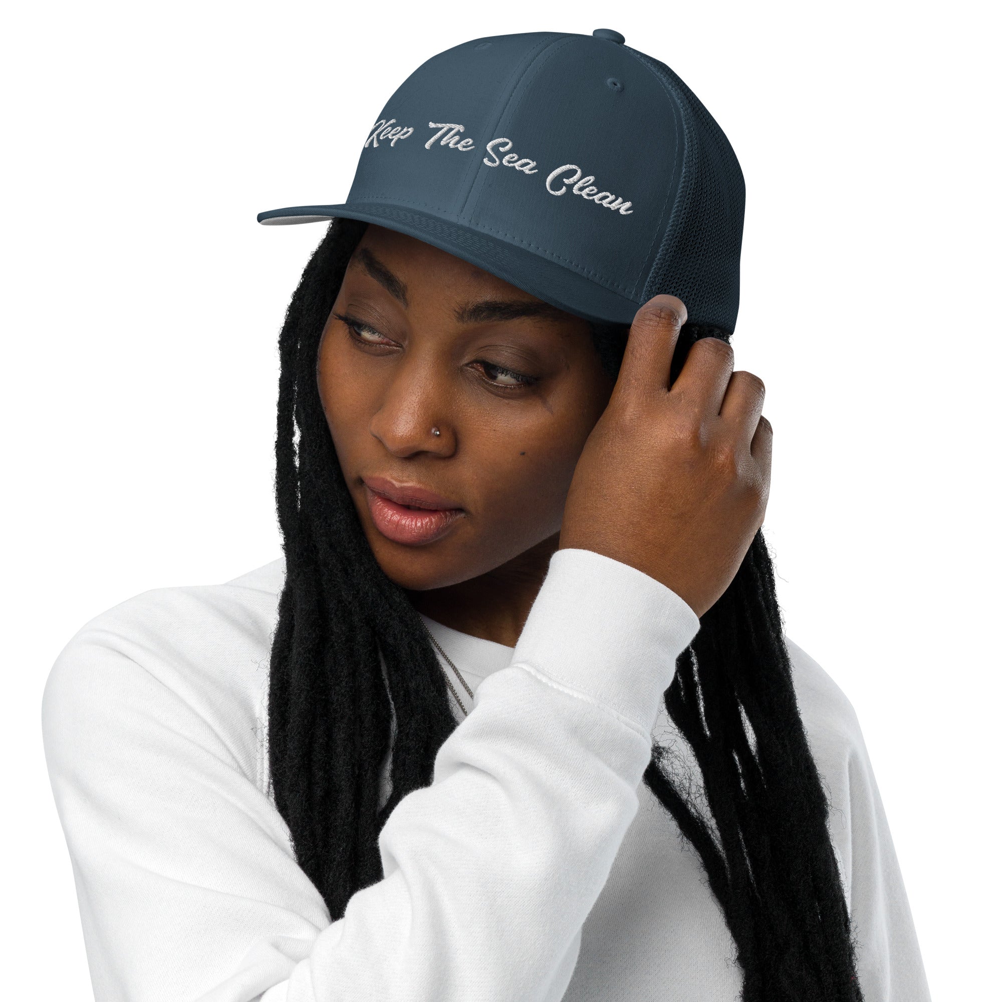 Casquette trucker renforcée Keep The Sea Clean White