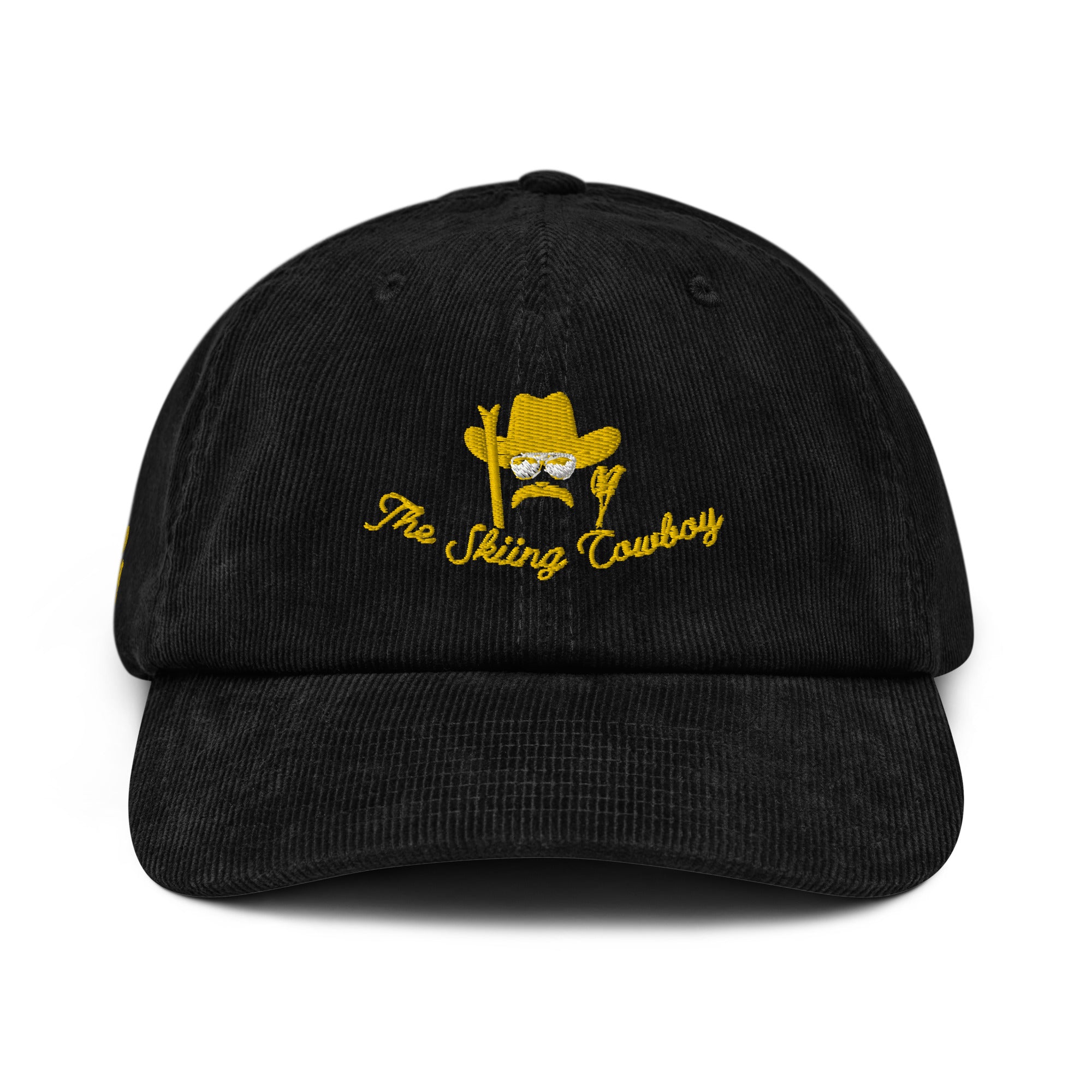 Corduroy hat The Skiing Cowboy Gold (3 sides)