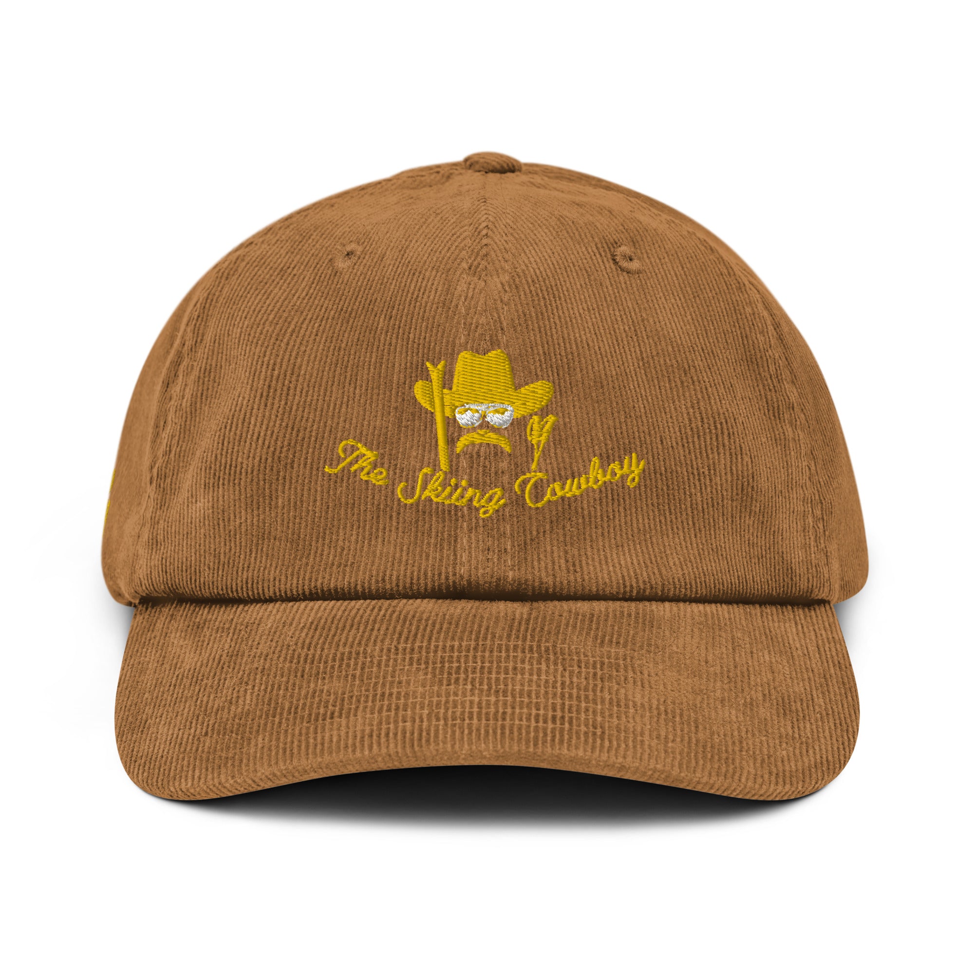 Corduroy hat The Skiing Cowboy Gold (3 sides)