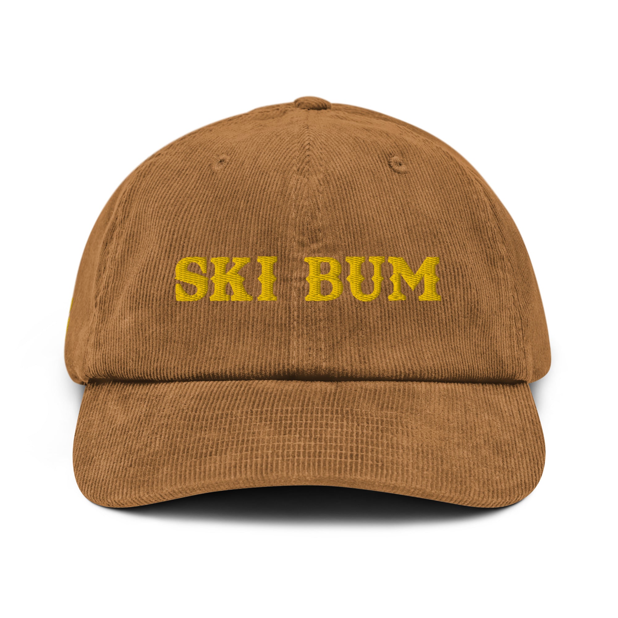 Casquette en velours côtelé Ski Bum Doré