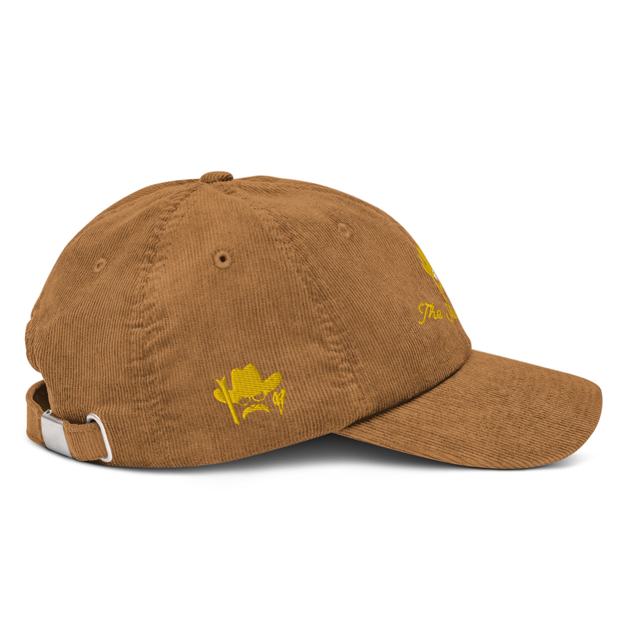 Corduroy hat The Skiing Cowboy Gold (3 sides)