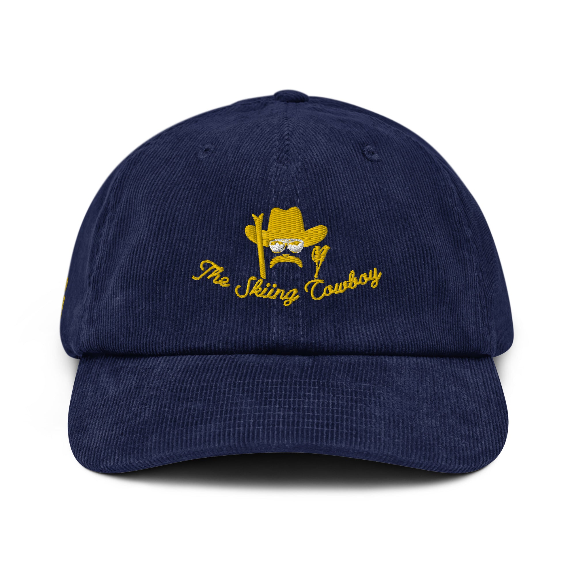 Corduroy hat The Skiing Cowboy Gold (3 sides)