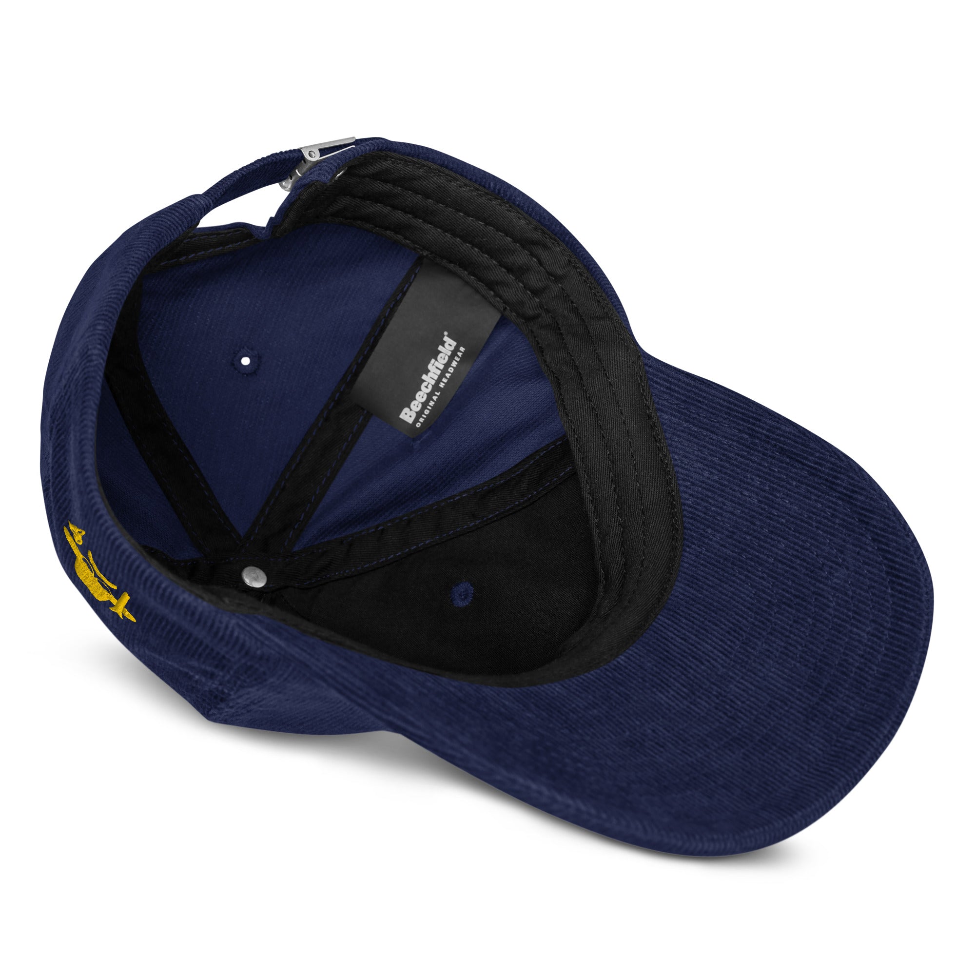 Corduroy hat The Skiing Cowboy Gold (3 sides)