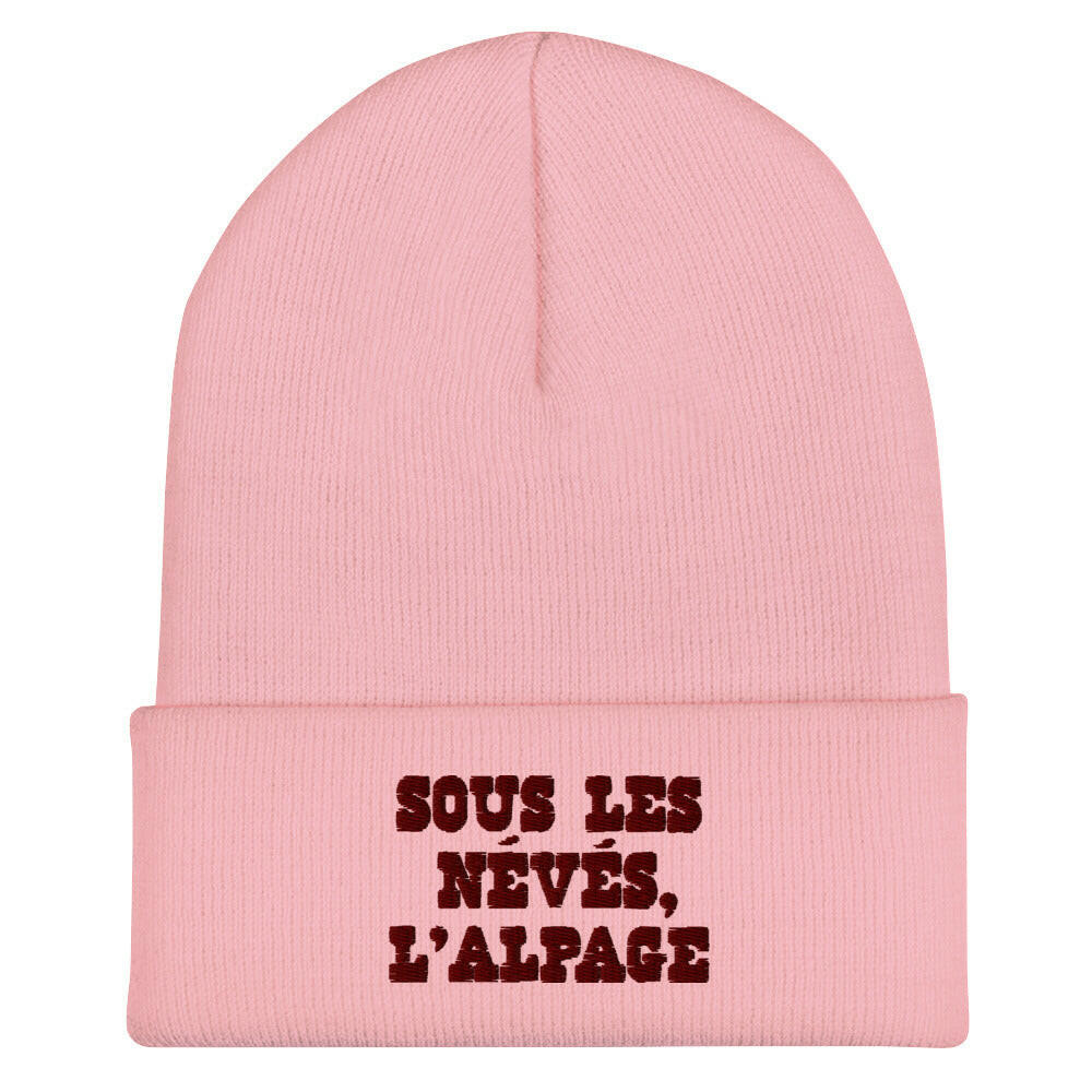 Cuffed Beanie Sous les névés l'alpage Brown