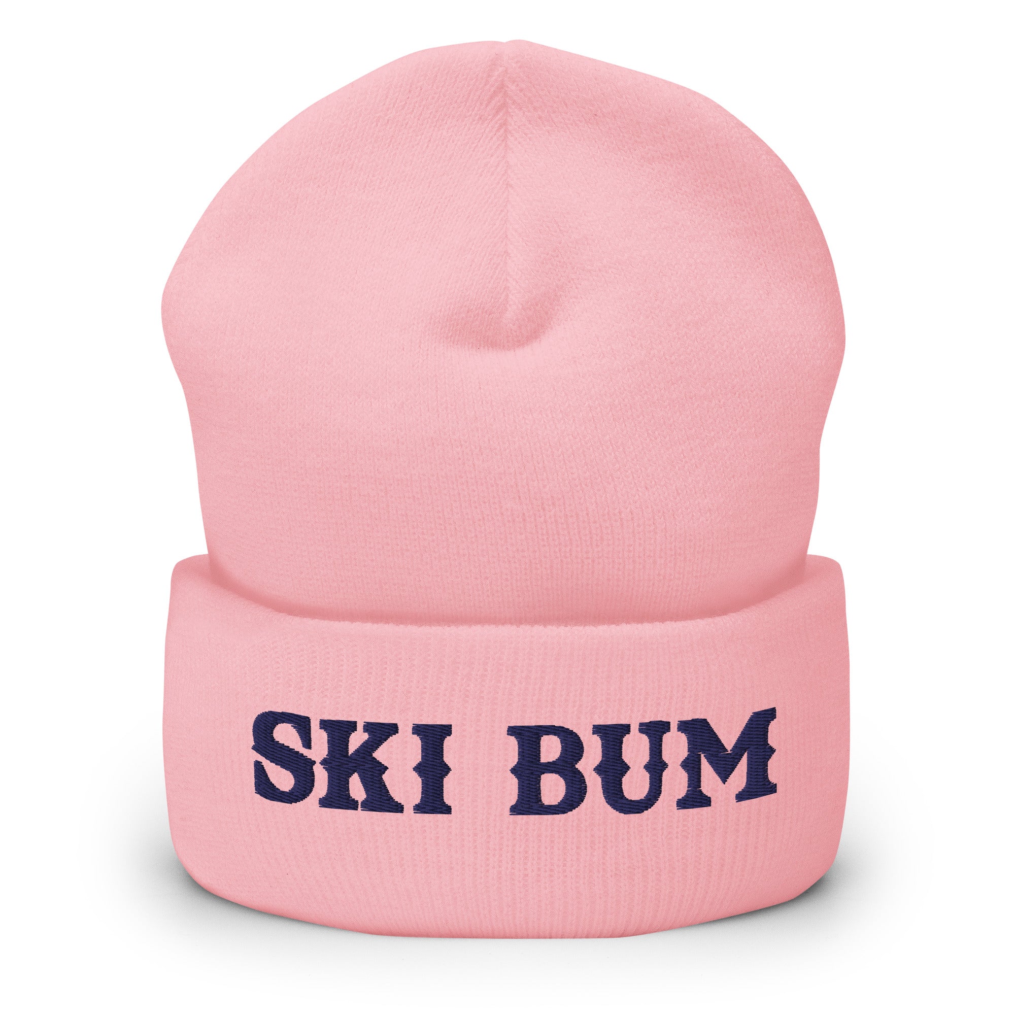 Bonnet old school à revers Ski Bum Navy broderie 3DPuffy