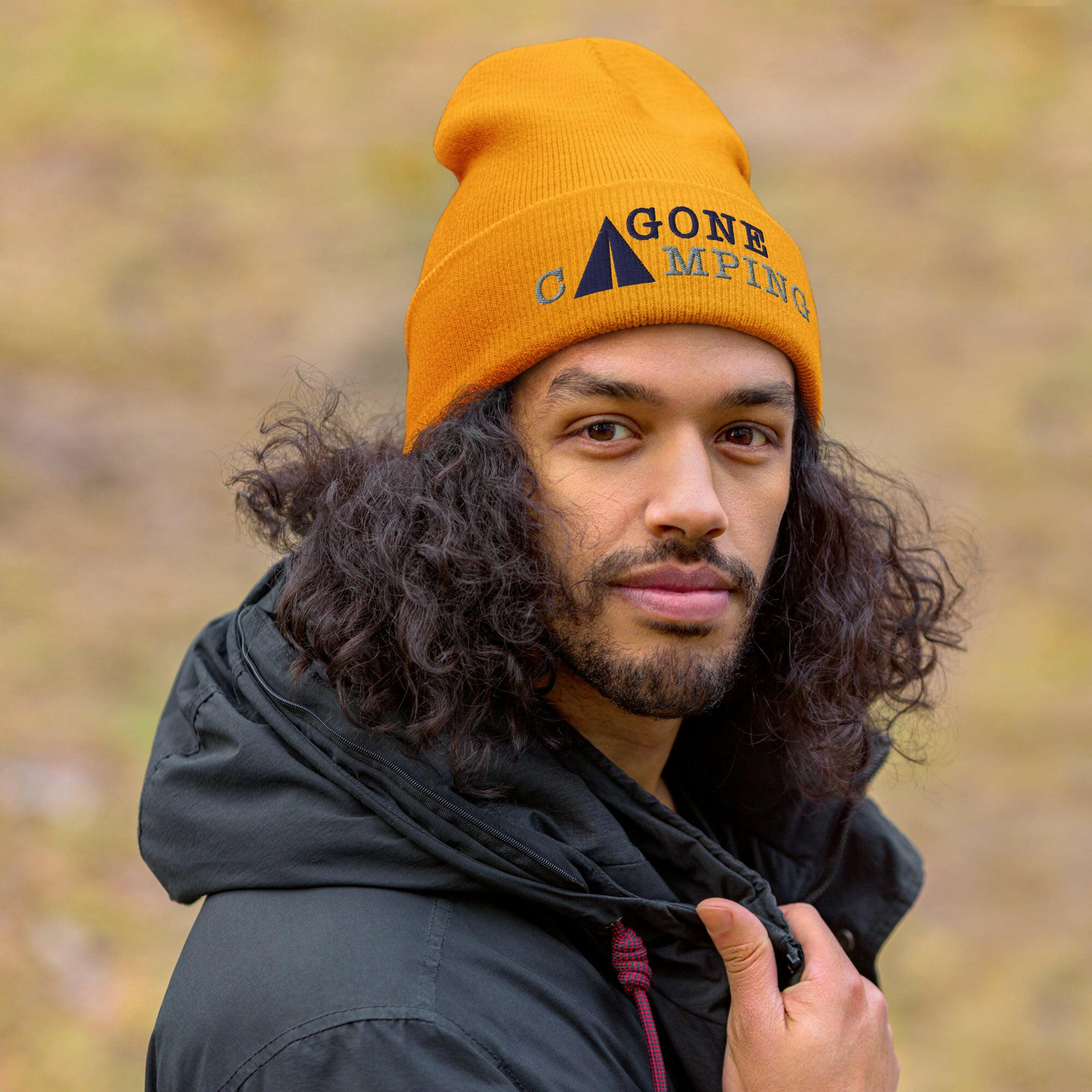 Bonnet old school à revers Gone Camping Navy/Grey