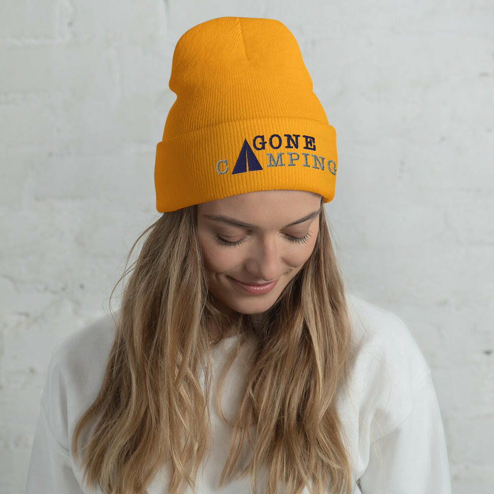 Cuffed Beanie Gone Camping Navy/Grey
