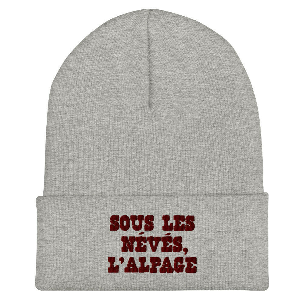 Cuffed Beanie Sous les névés l'alpage Brown