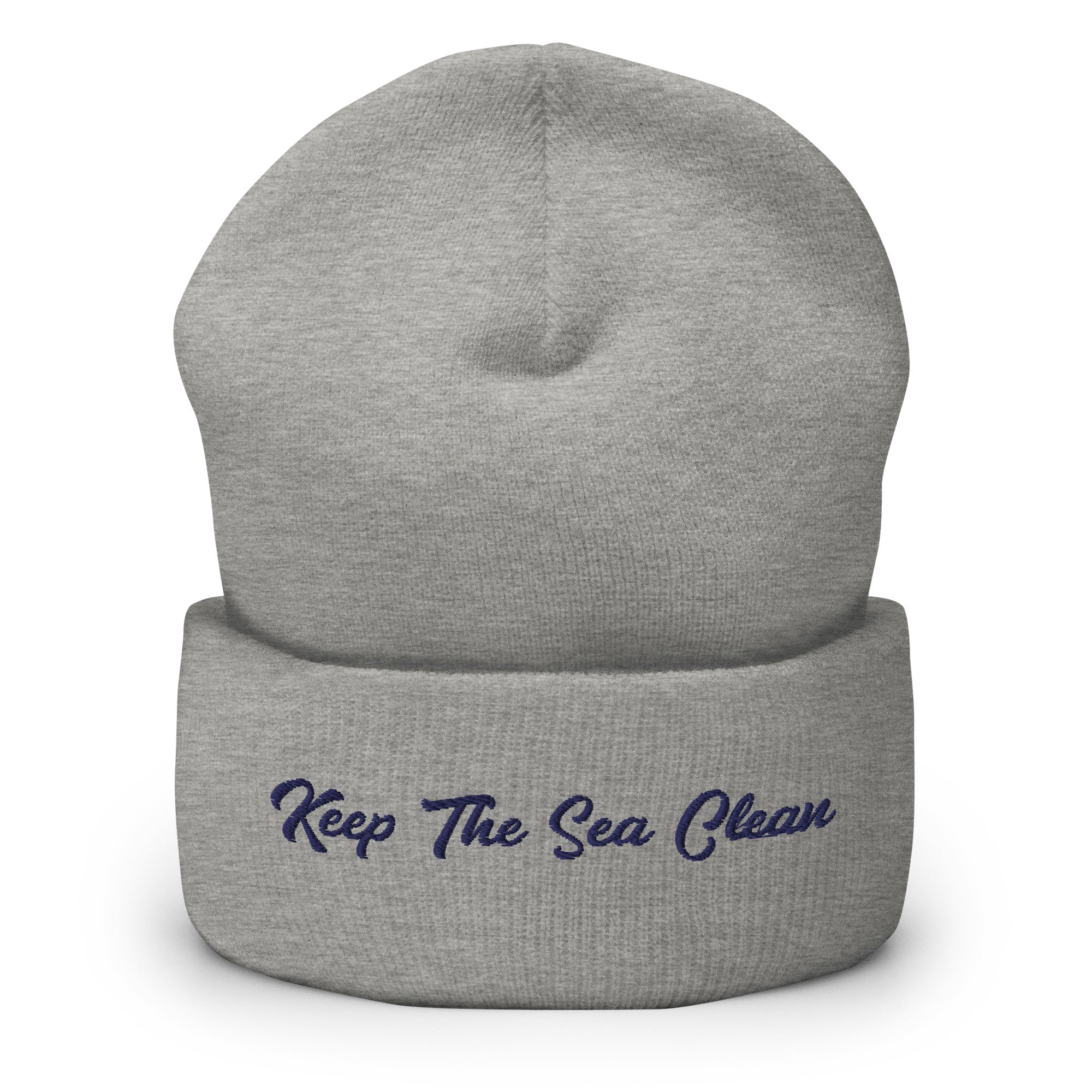 Cuffed Beanie Keep The Sea Clean Navy